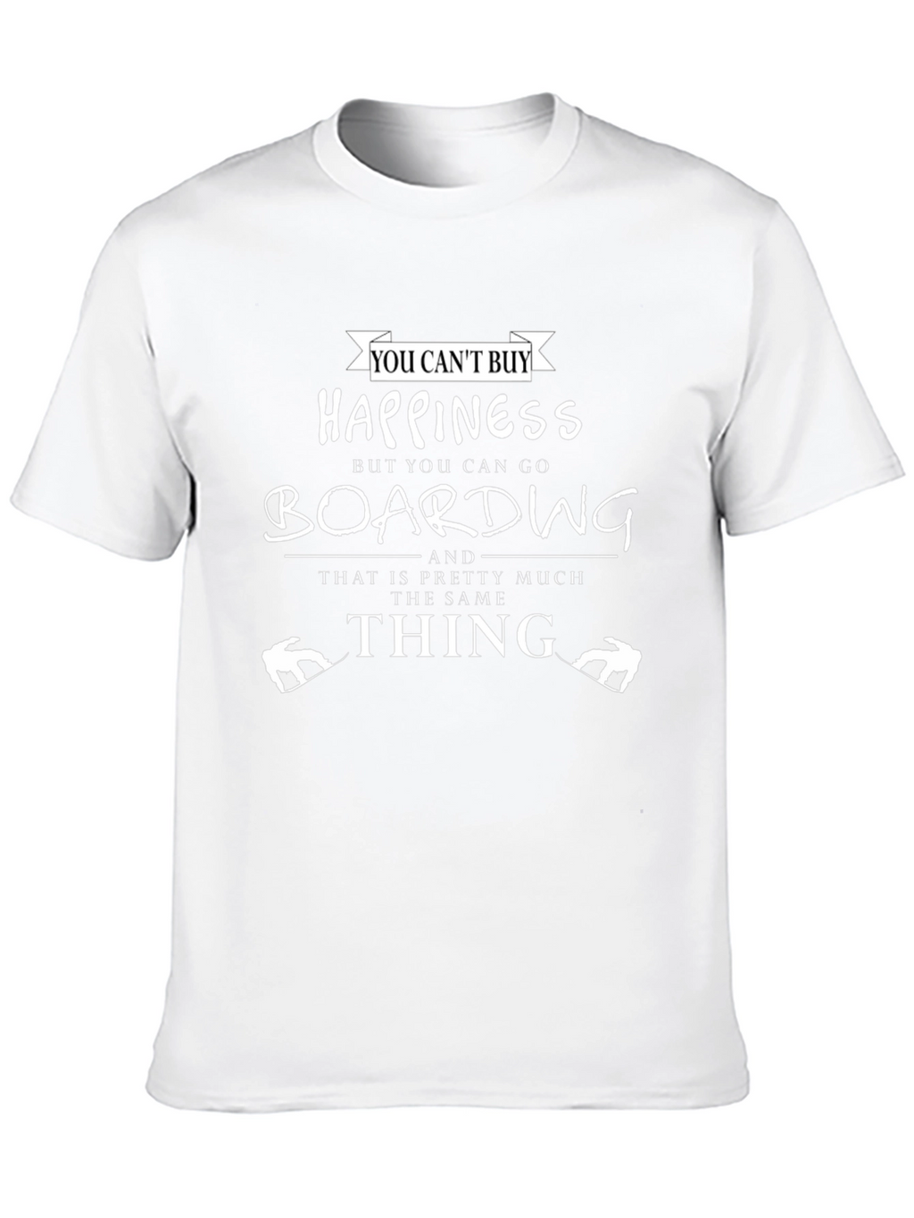 Boarding Happiness Graphic T-Shirt