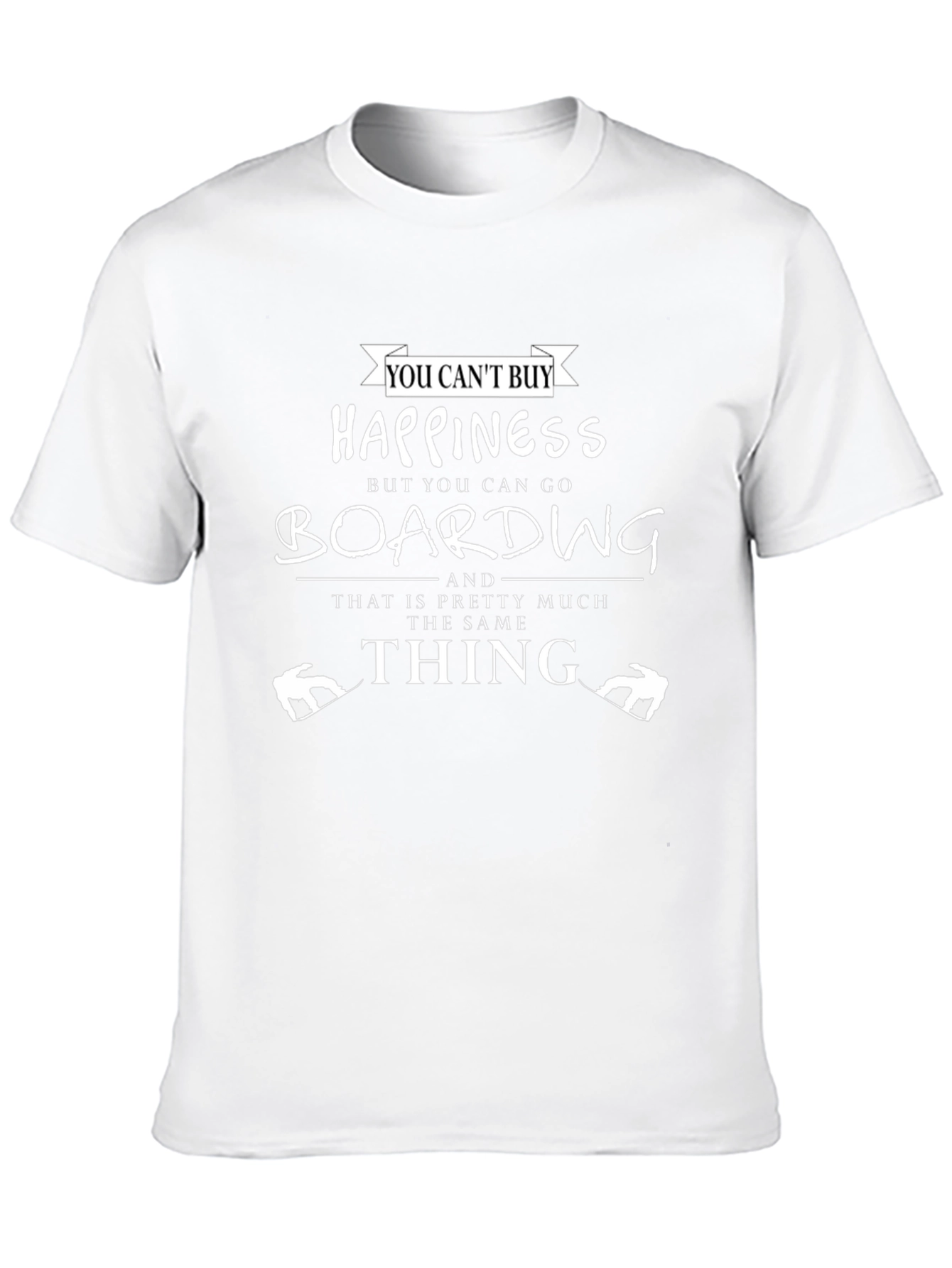Boarding Happiness Graphic T-Shirt