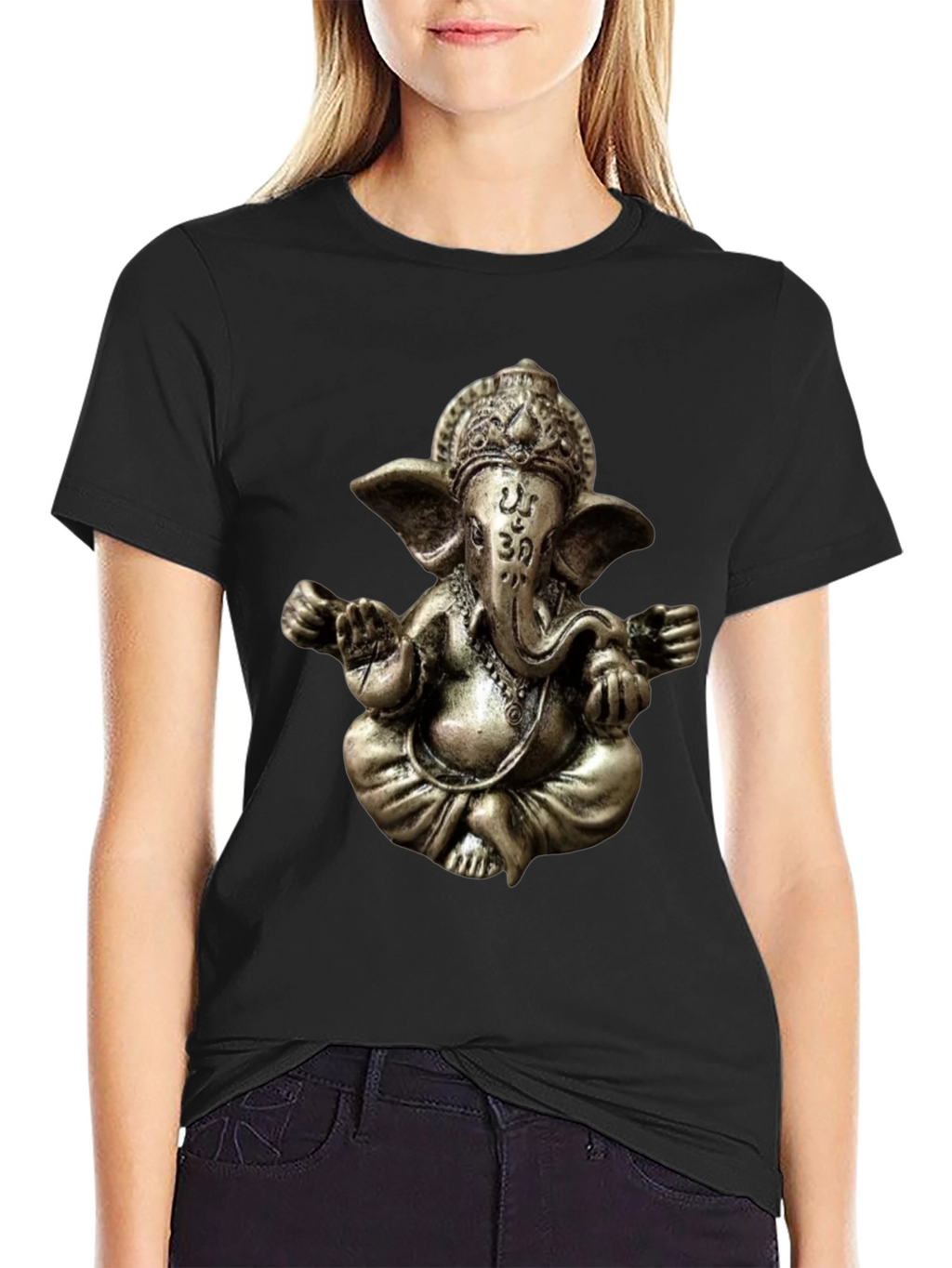 Ganesha Graphic Tee - Spiritual Om Design