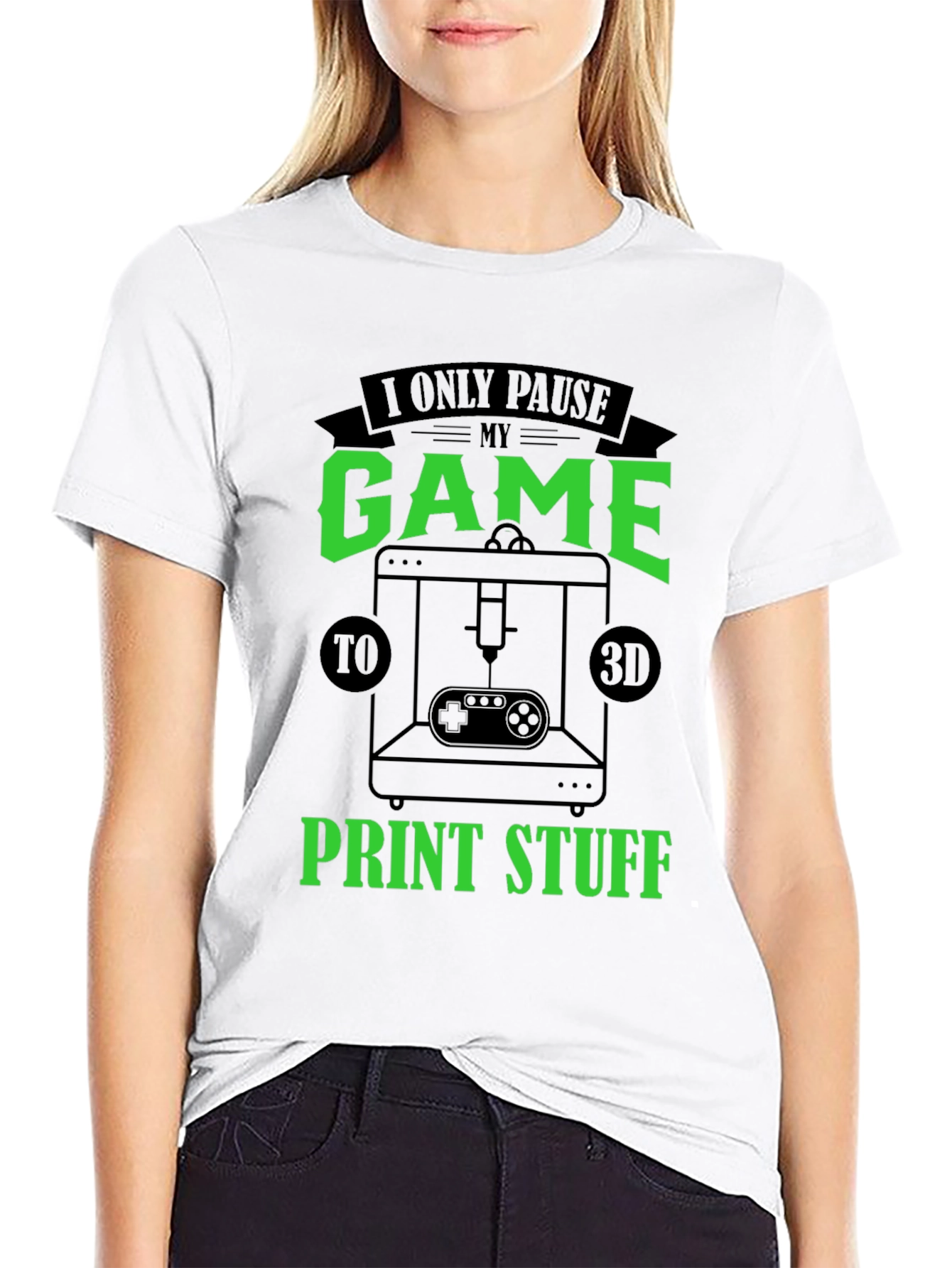 Gamer 3D Print T-Shirt