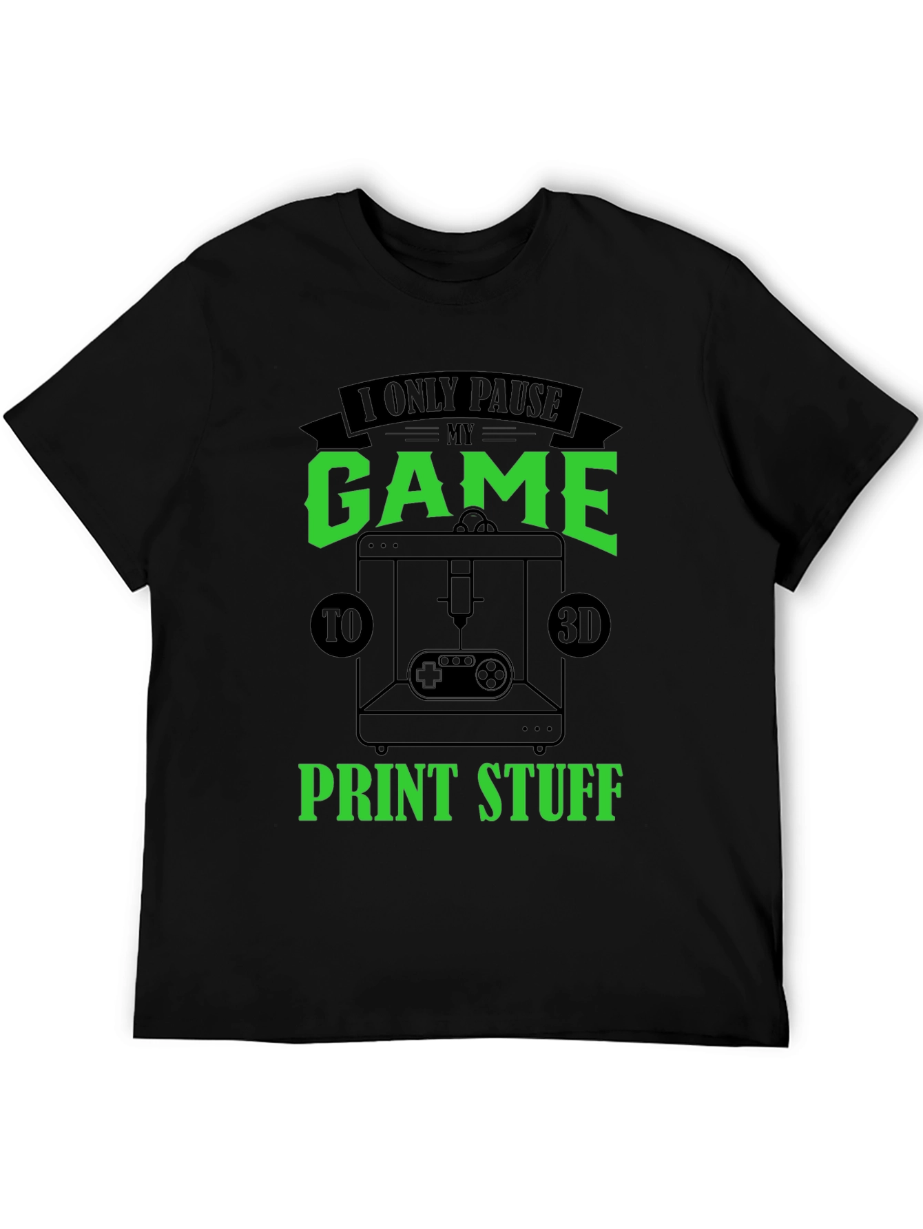 Gamer 3D Print T-Shirt