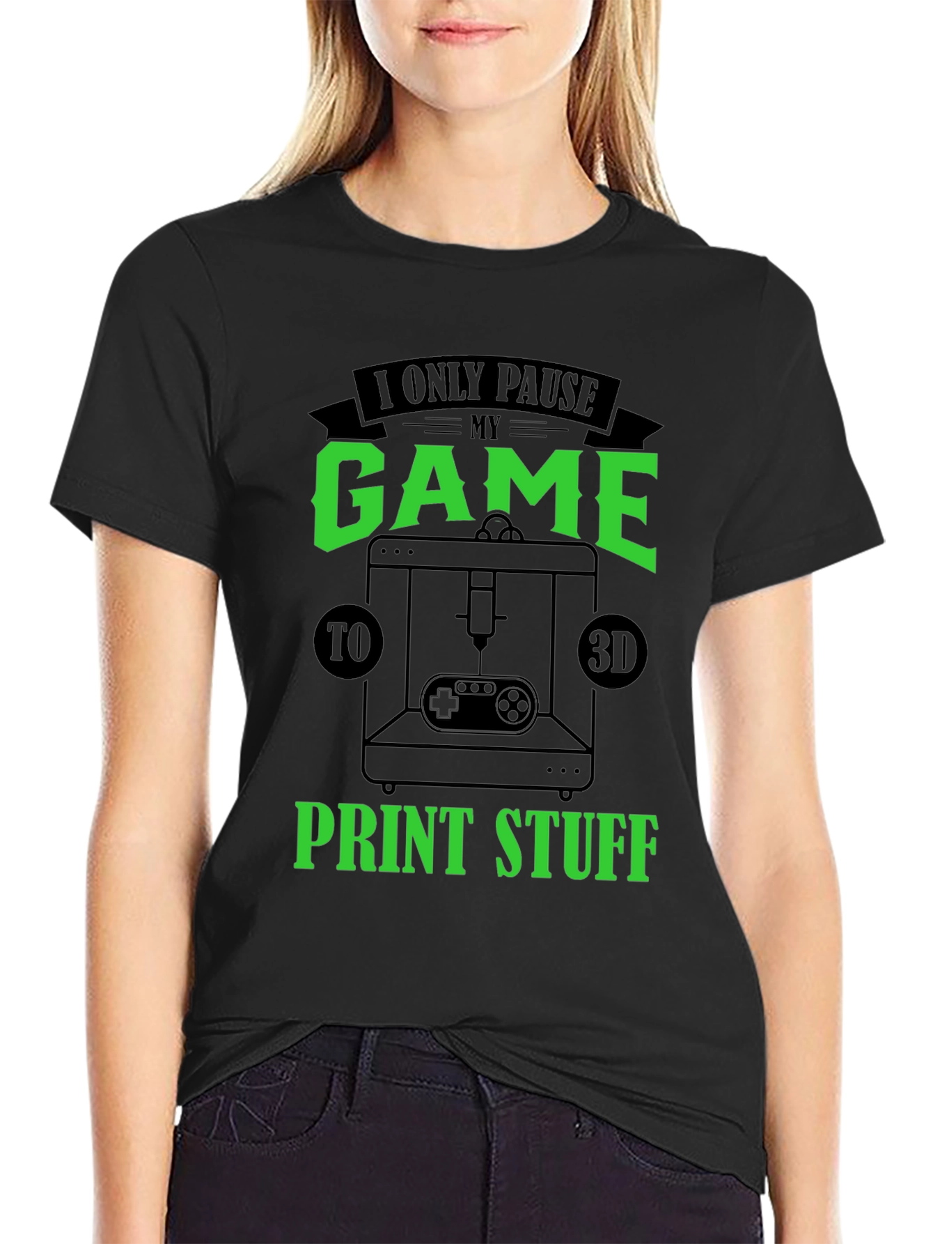 Gamer 3D Print T-Shirt