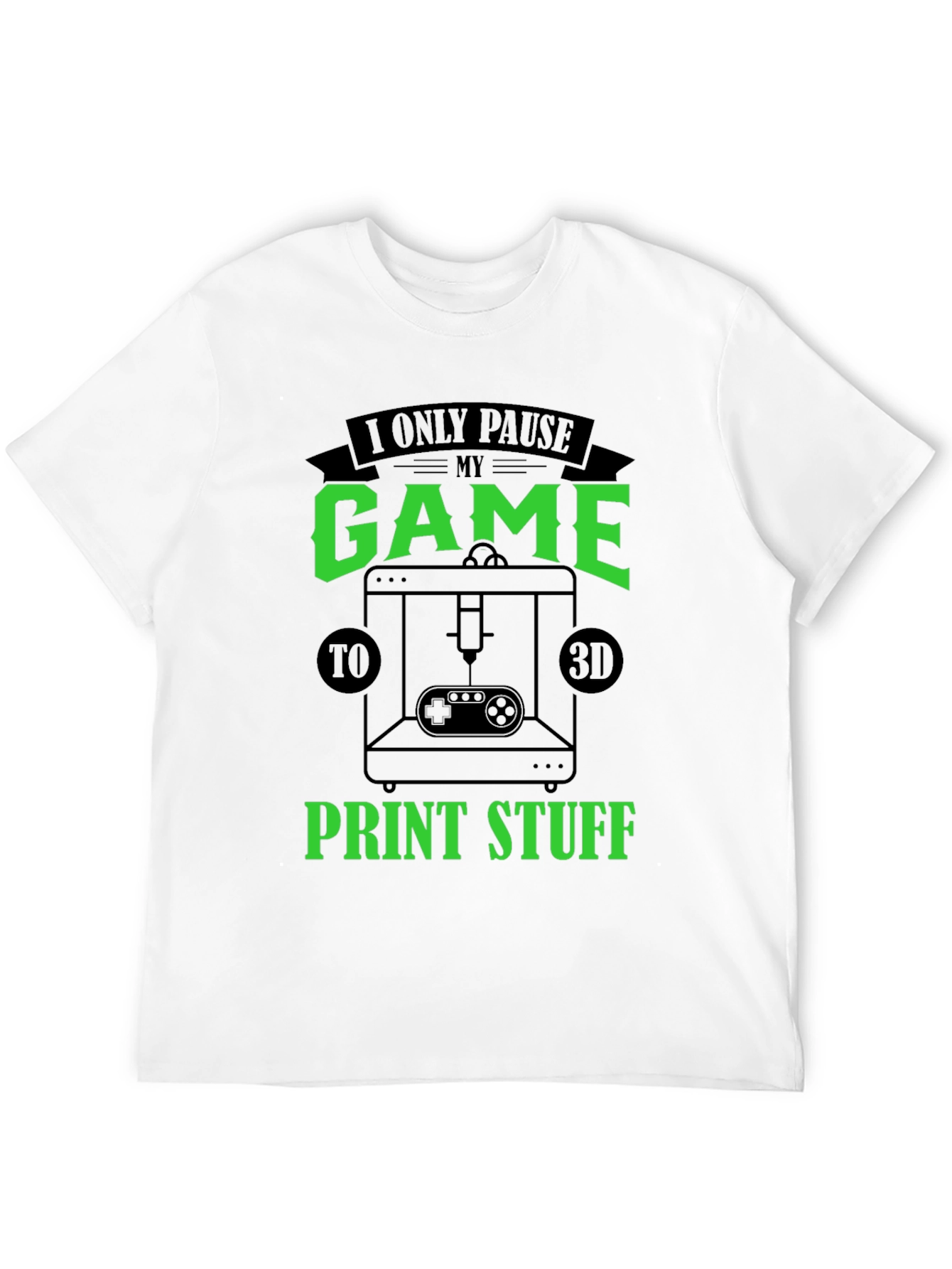 Gamer 3D Print T-Shirt