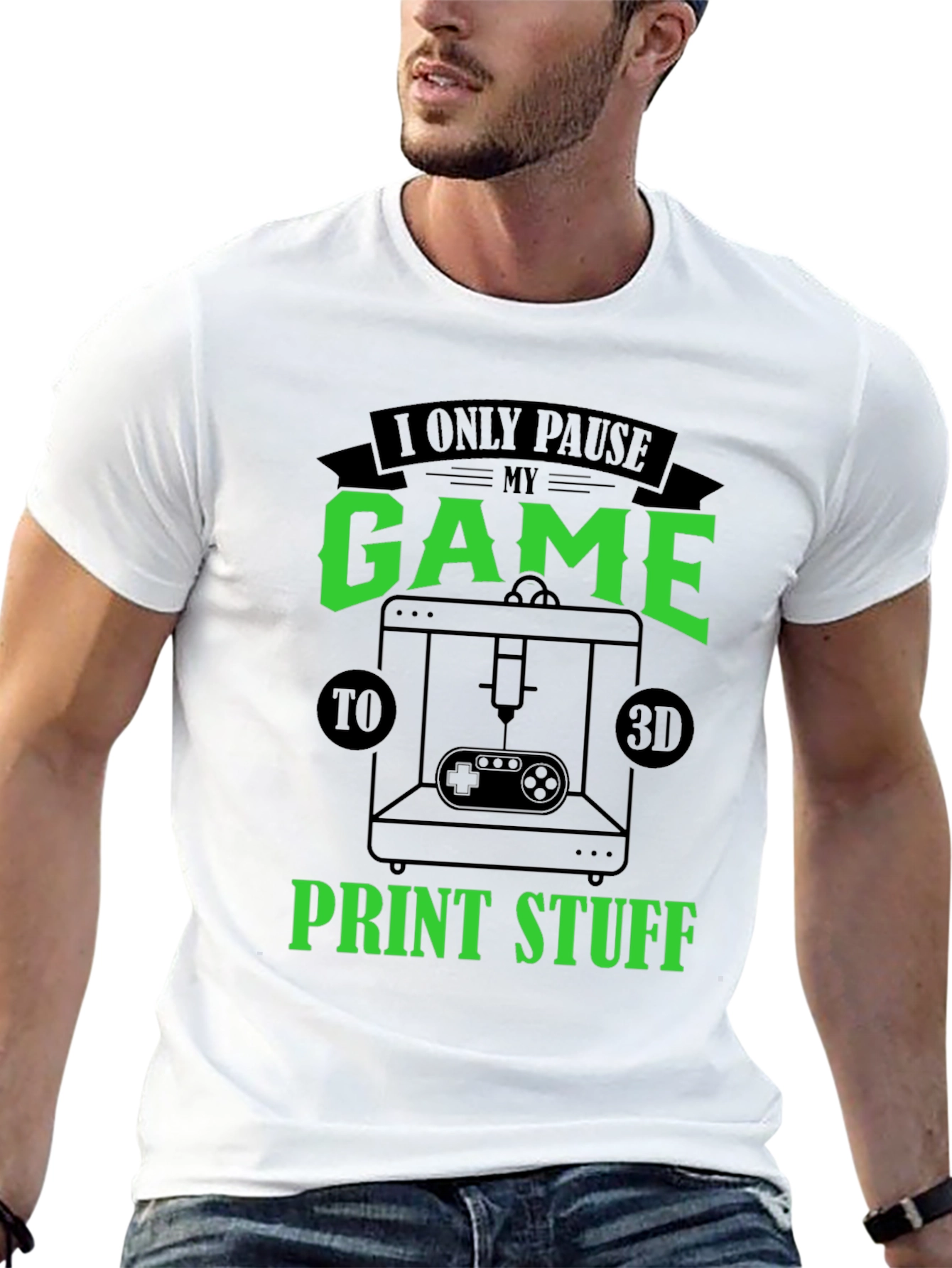 Gamer 3D Print T-Shirt