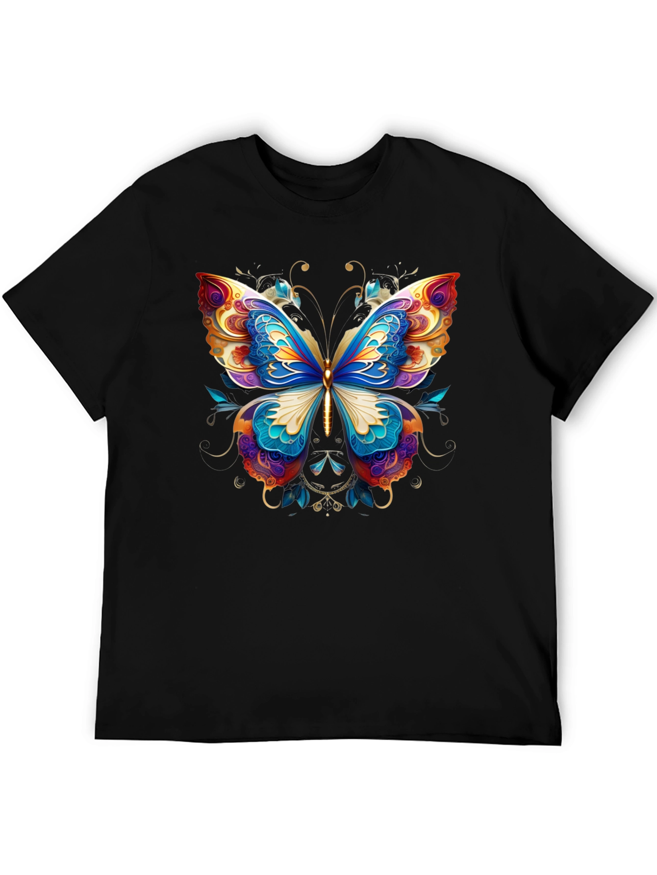 Butterfly Graphic Black T-Shirt