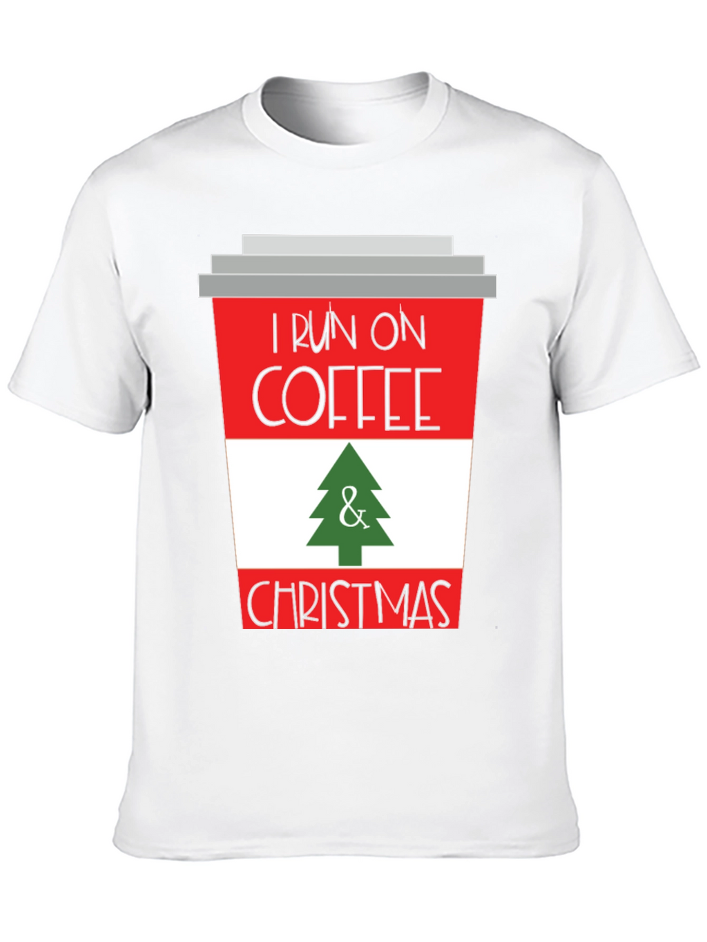 I Run on Coffee & Christmas T-Shirt