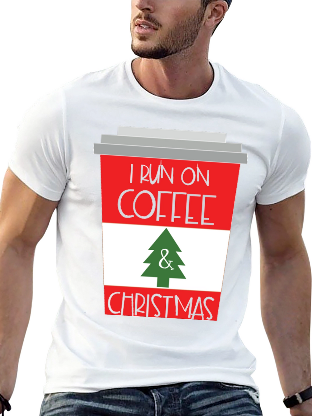 I Run on Coffee & Christmas T-Shirt
