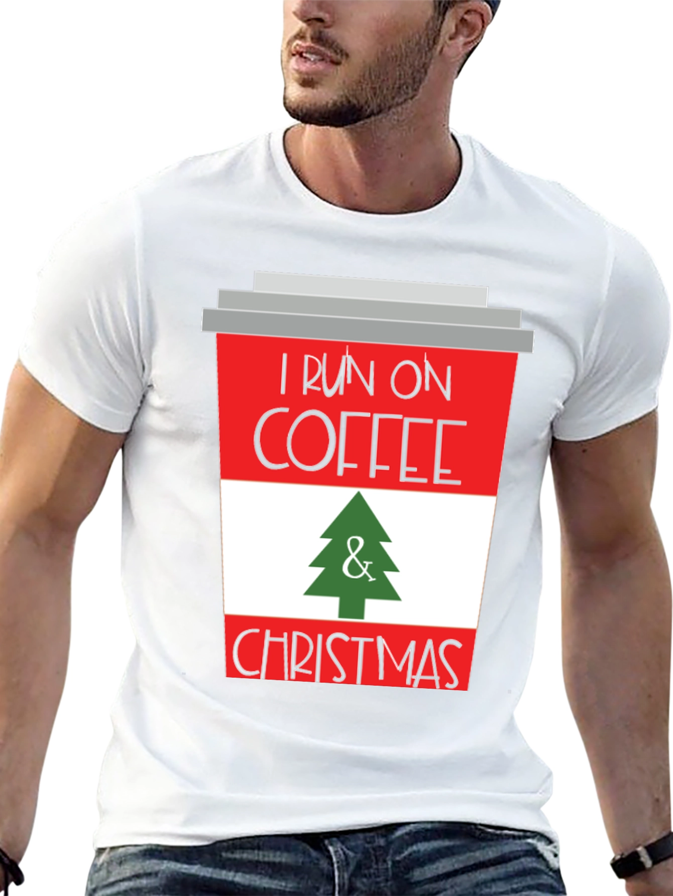 I Run on Coffee & Christmas T-Shirt