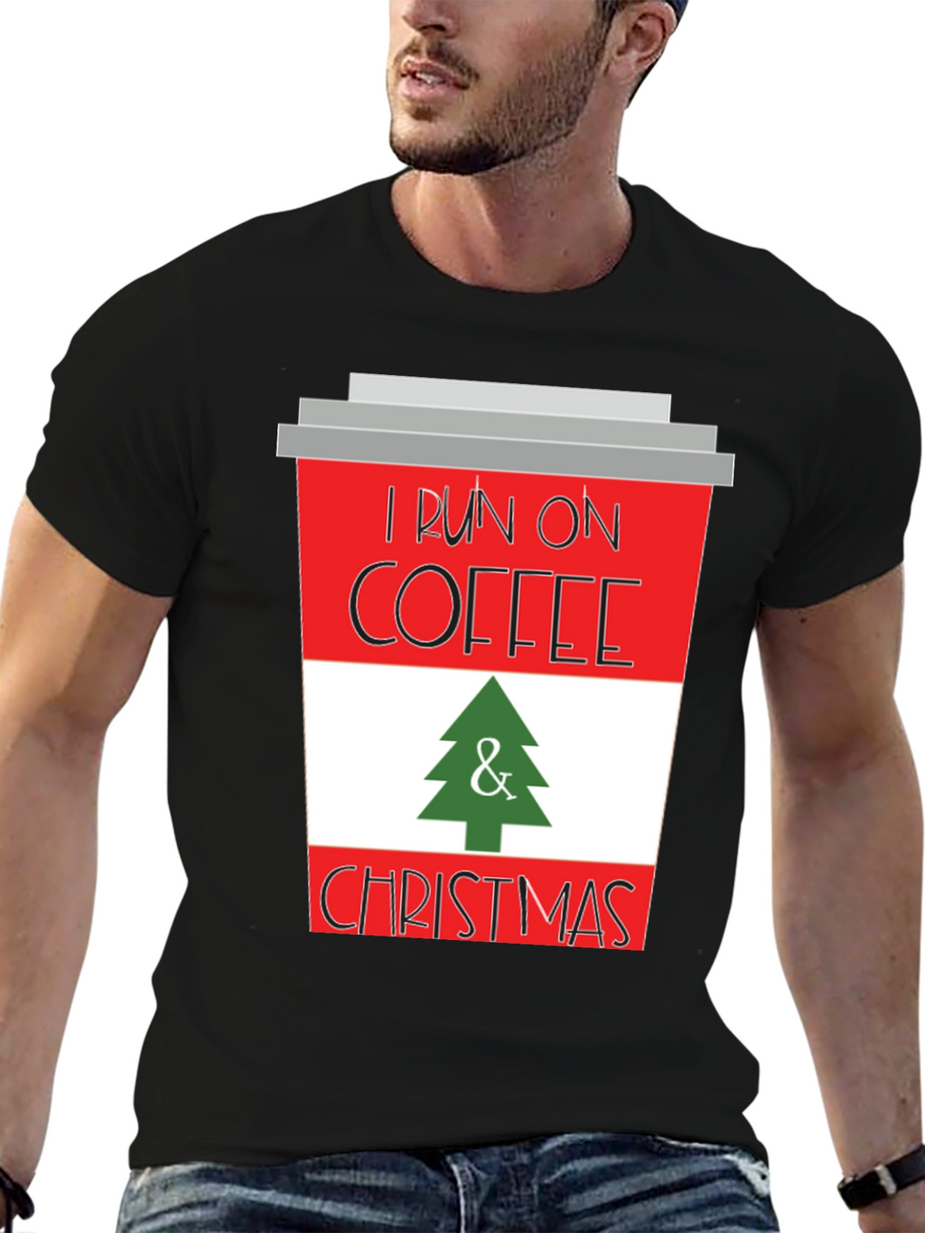 I Run on Coffee & Christmas T-Shirt