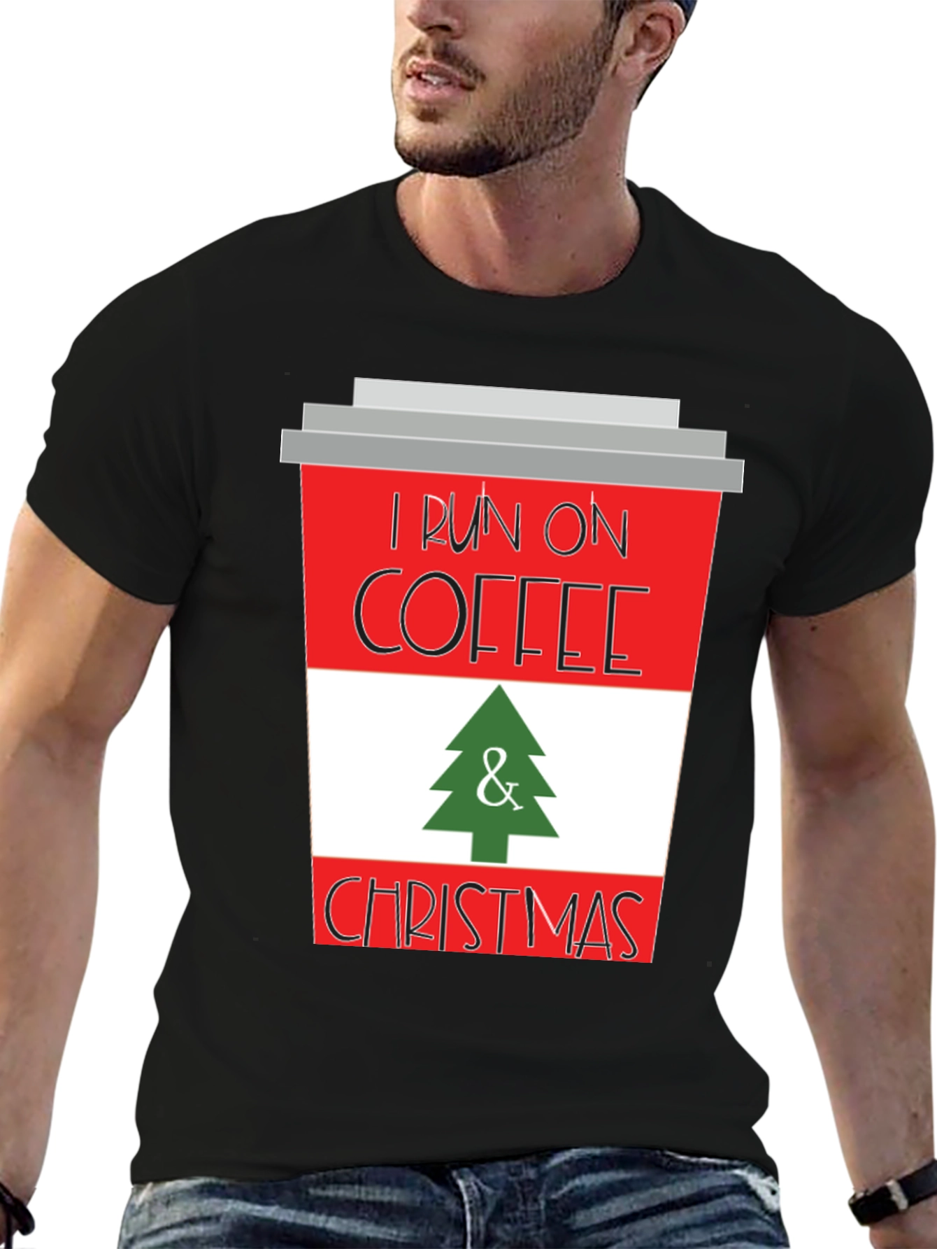 I Run on Coffee & Christmas T-Shirt