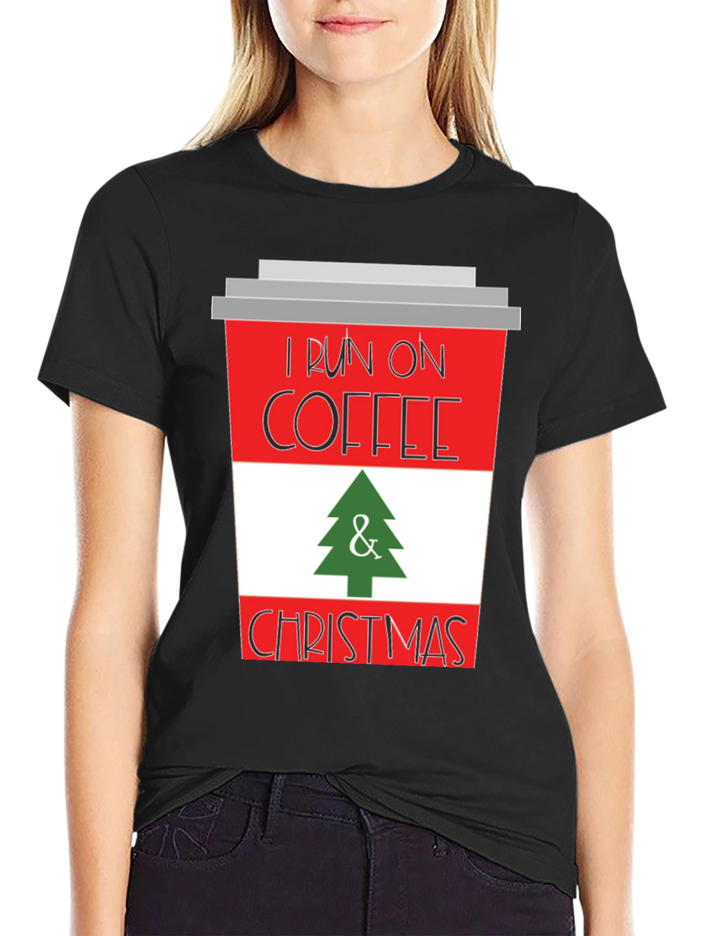 I Run on Coffee & Christmas T-Shirt