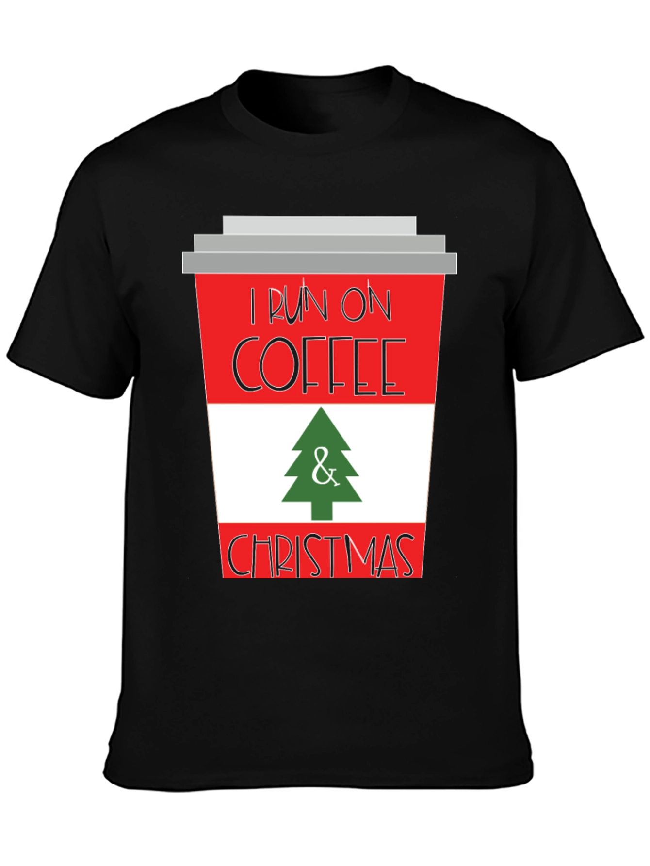 I Run on Coffee & Christmas T-Shirt