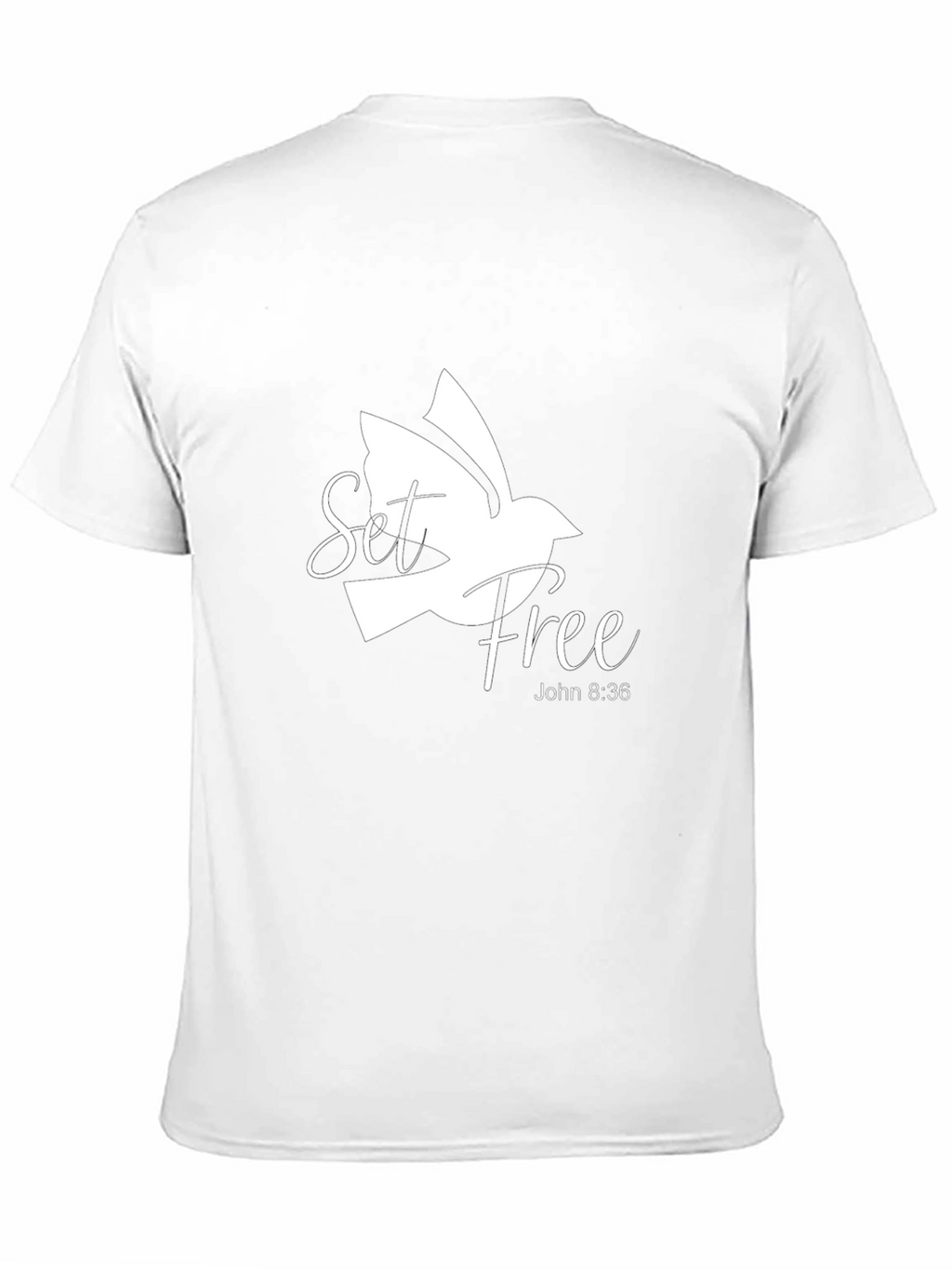 Set Free Dove Graphic Black T-Shirt
