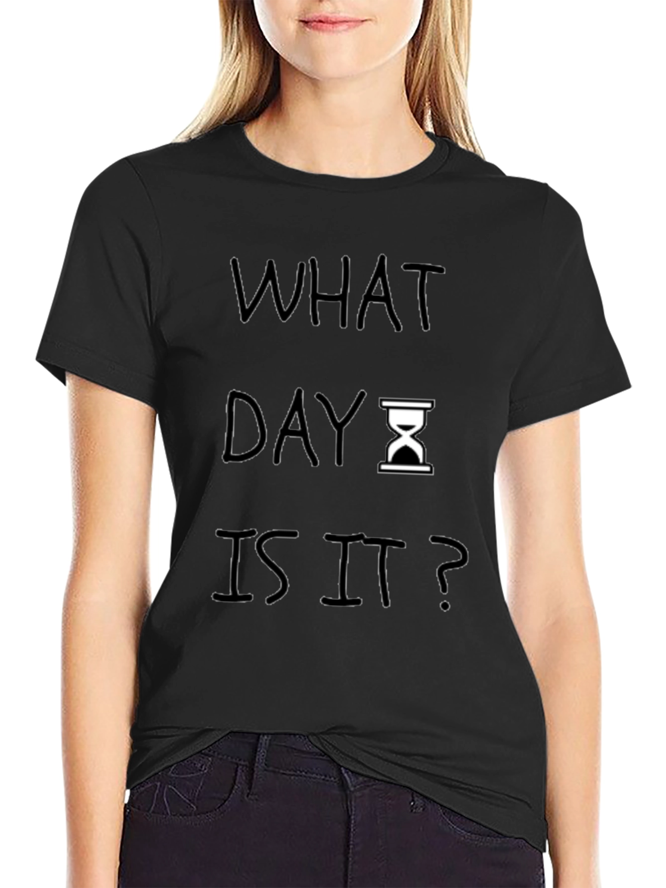 What Day Is It? Mens Black Graphic Tee
