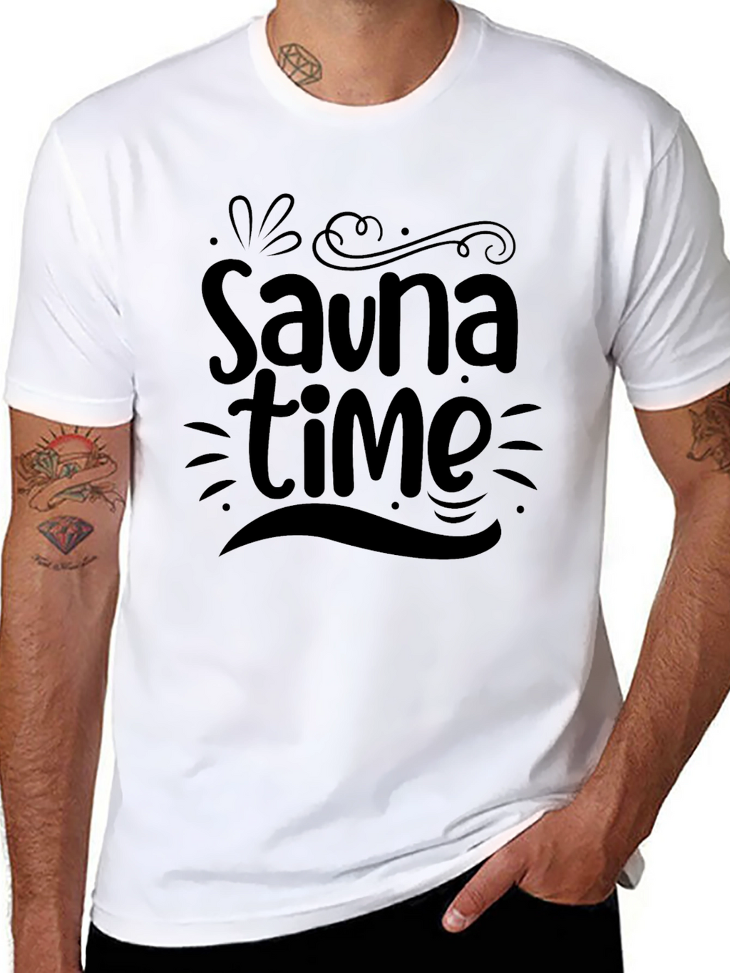 Sauna Time Graphic T-Shirt - Relaxation Tee