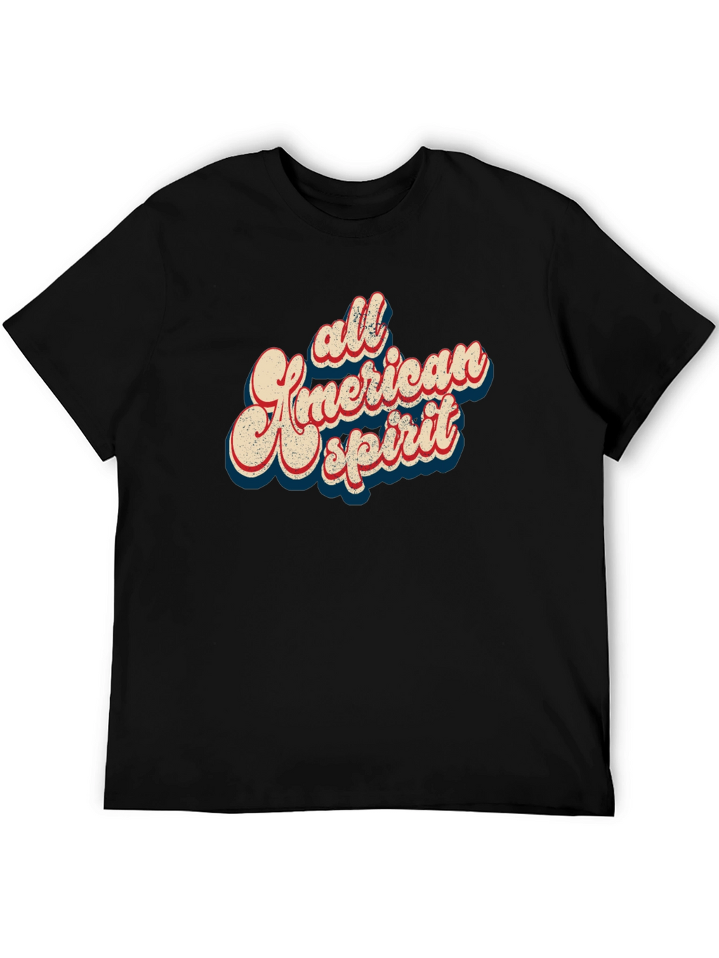 All American Spirit Graphic Tee - Black