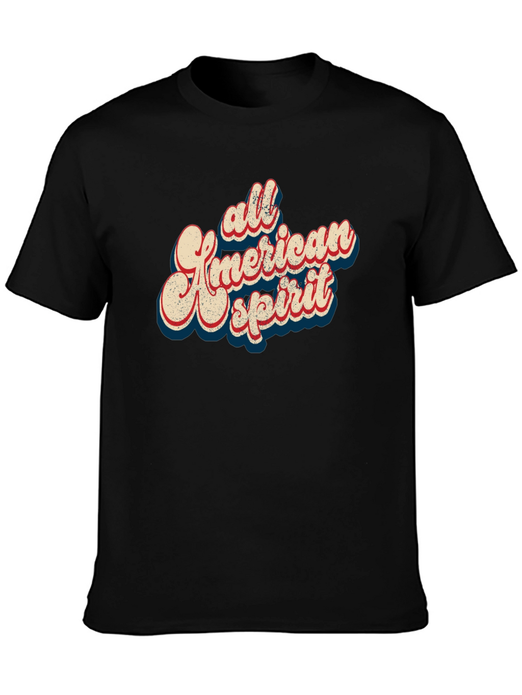 All American Spirit Graphic Tee - Black