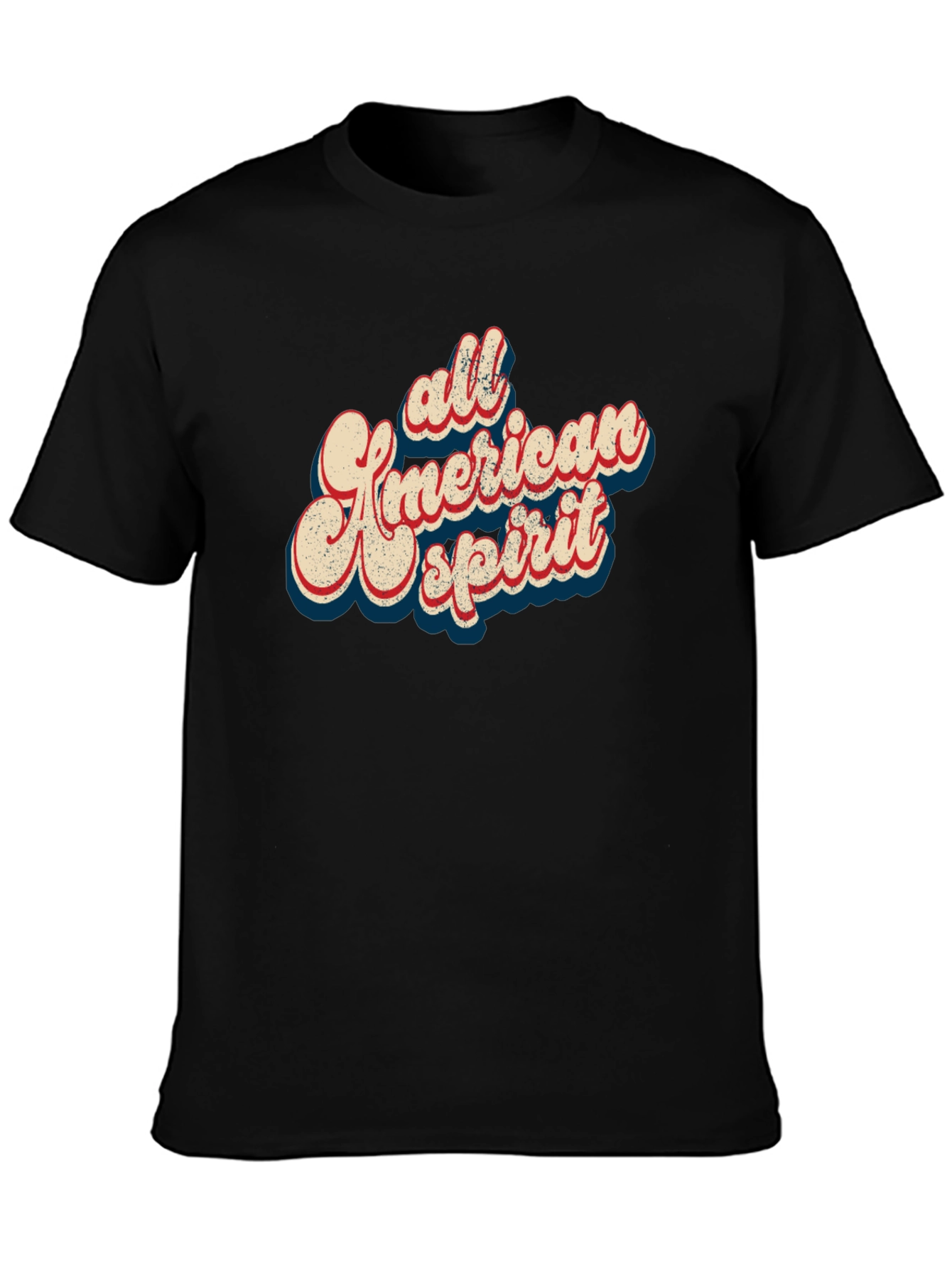 All American Spirit Graphic Tee - Black