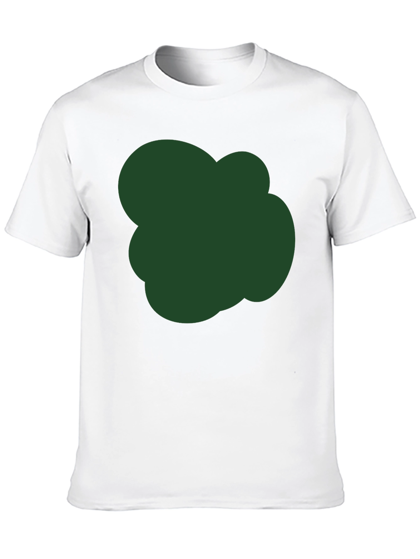 Modern Black T-Shirt with Unique Green Graphic