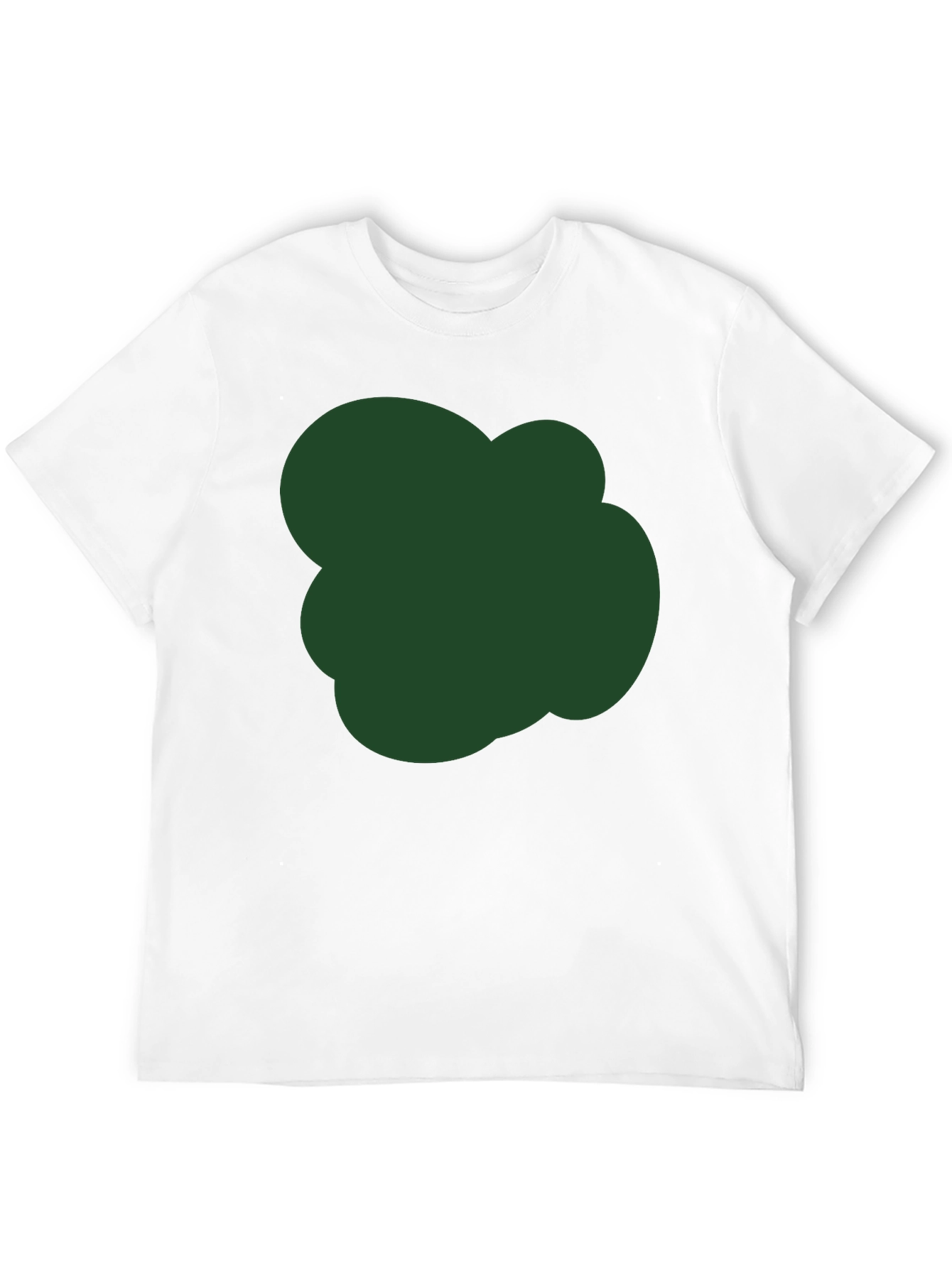 Modern Black T-Shirt with Unique Green Graphic