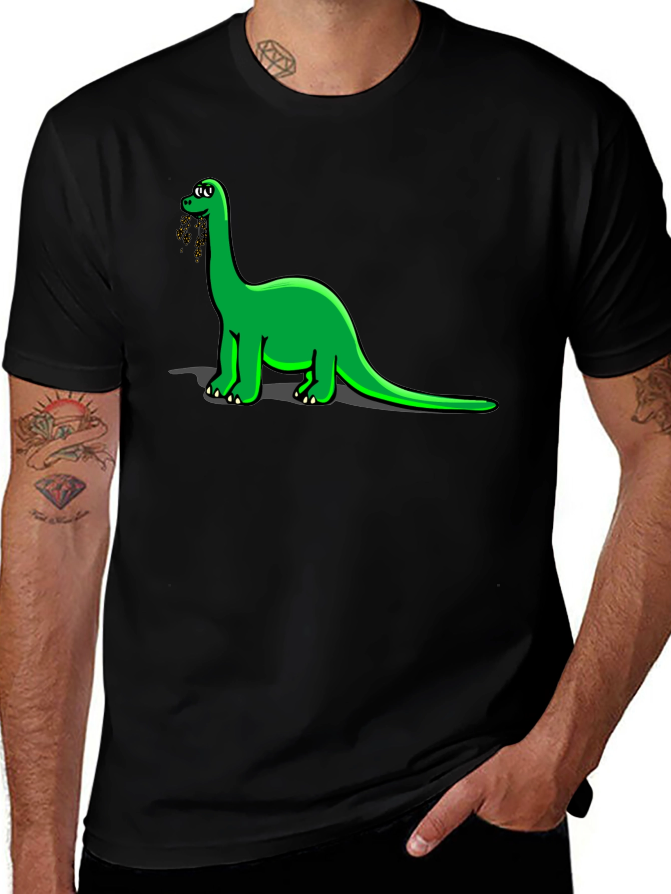 Dino Lovers Black T-Shirt