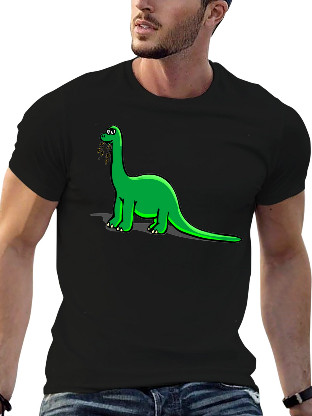 Dino Lovers Black T-Shirt