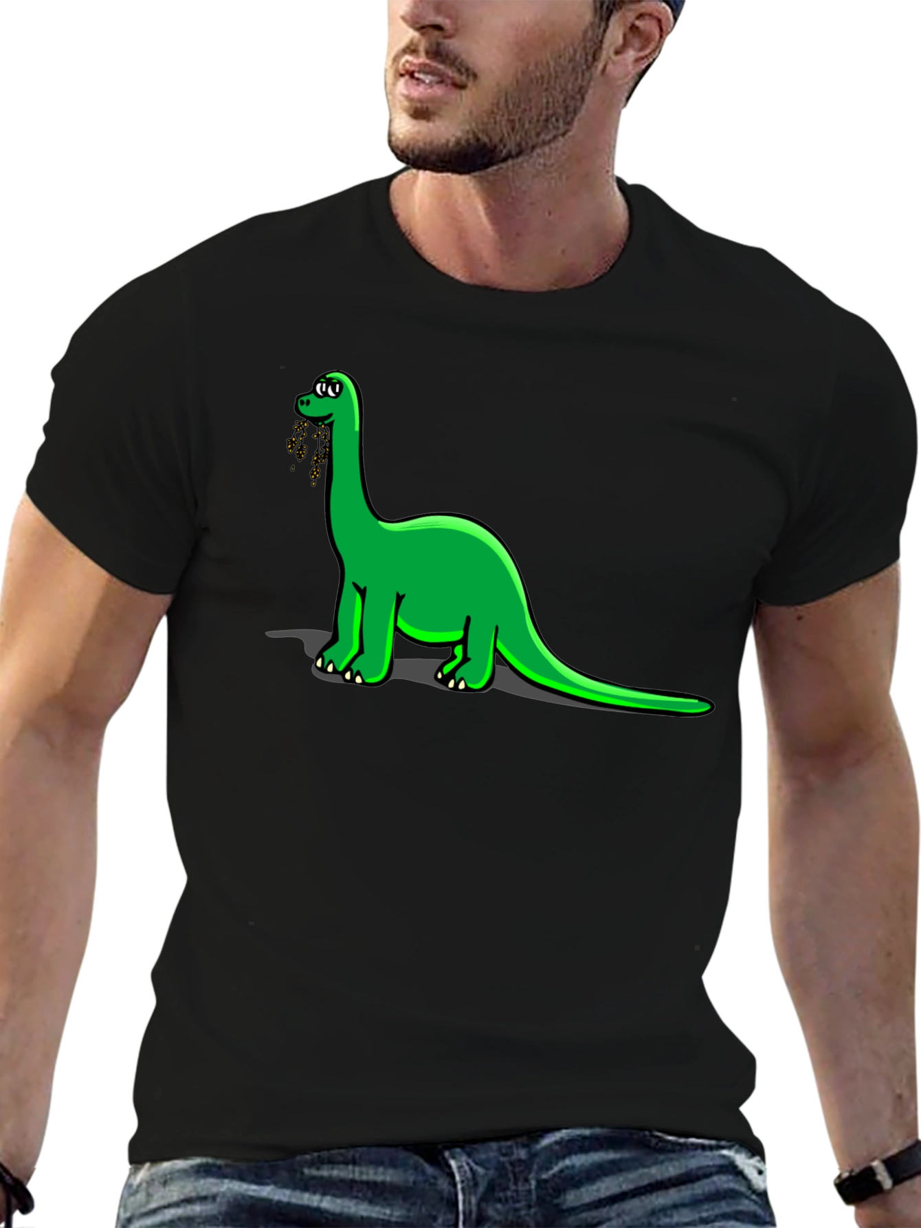 Dino Lovers Black T-Shirt