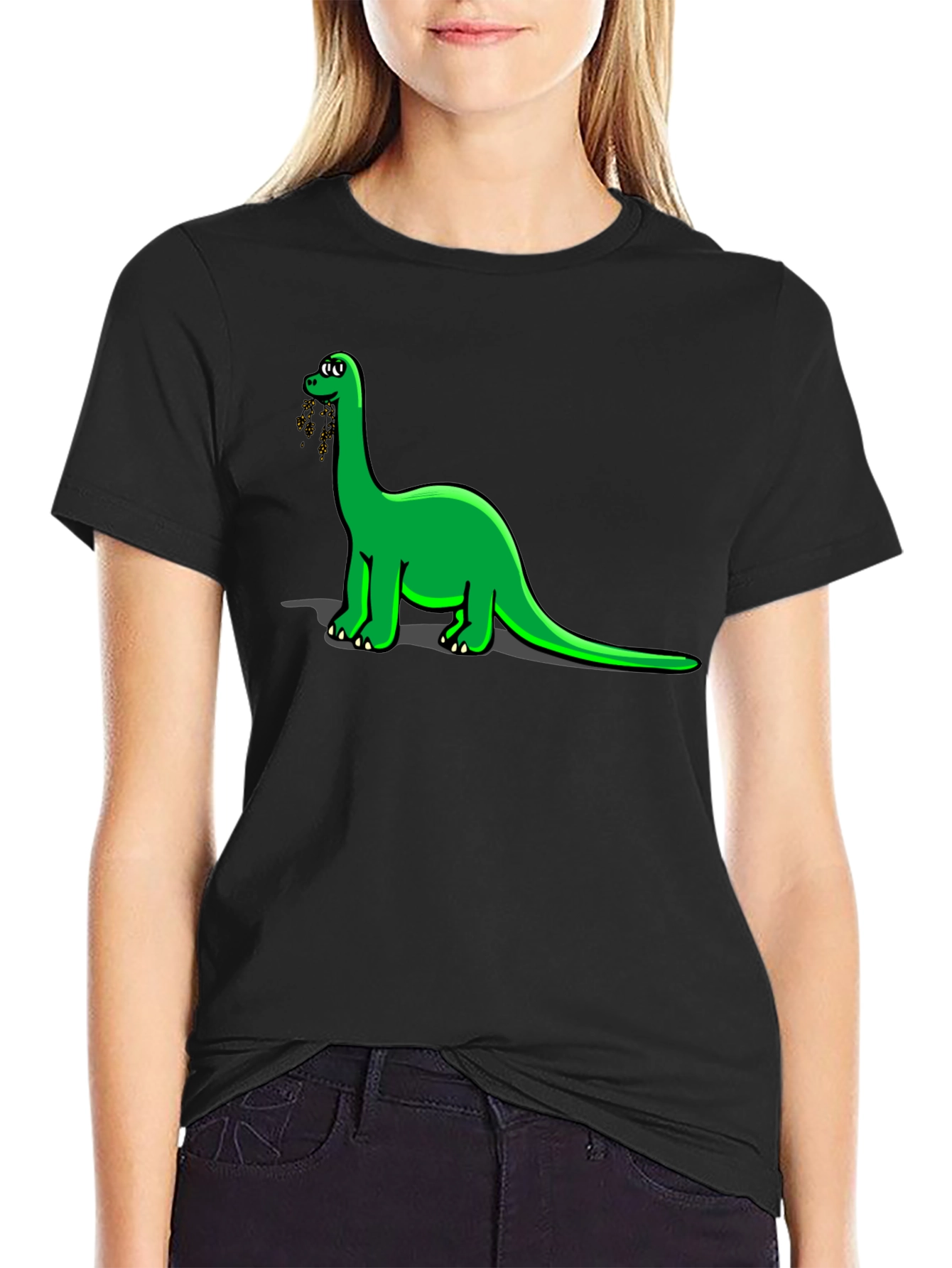 Dino Lovers Black T-Shirt