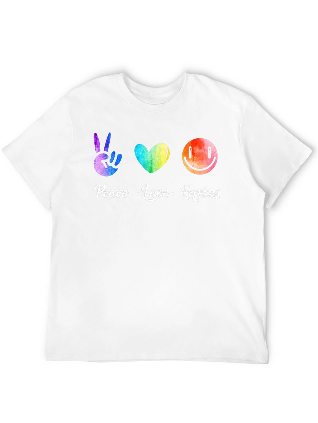 Peace Love Happiness Graphic Tee