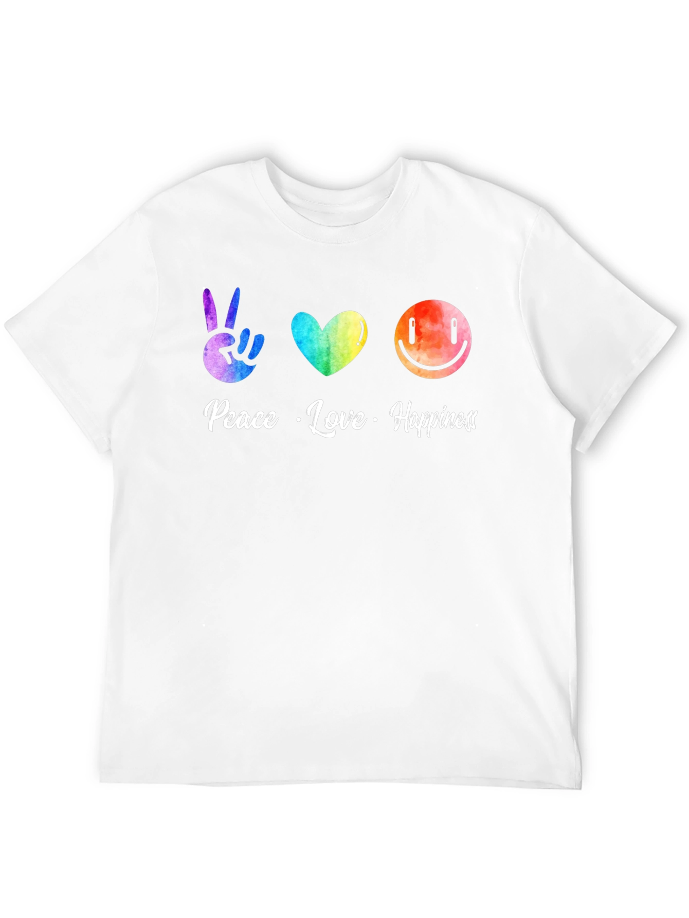 Peace Love Happiness Graphic Tee