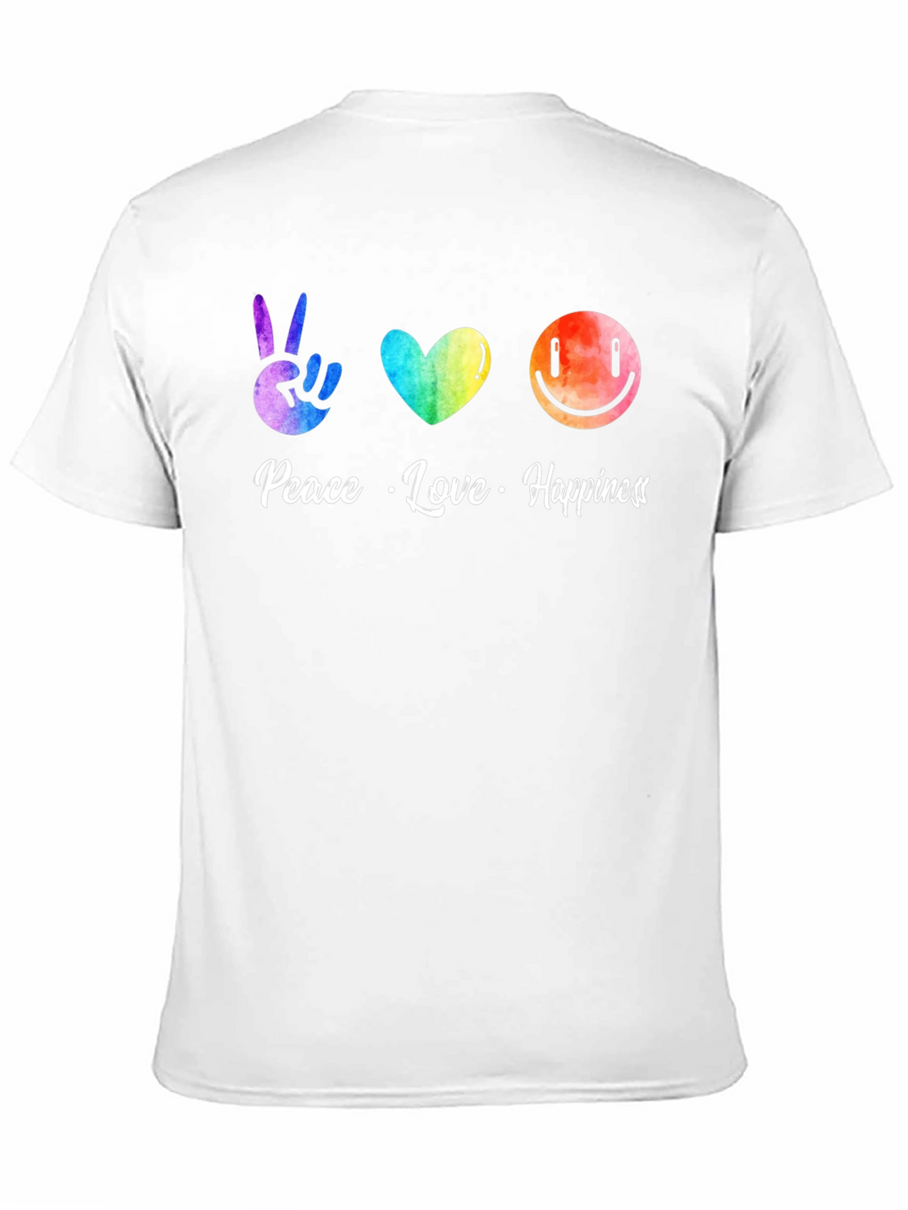 Peace Love Happiness Graphic Tee
