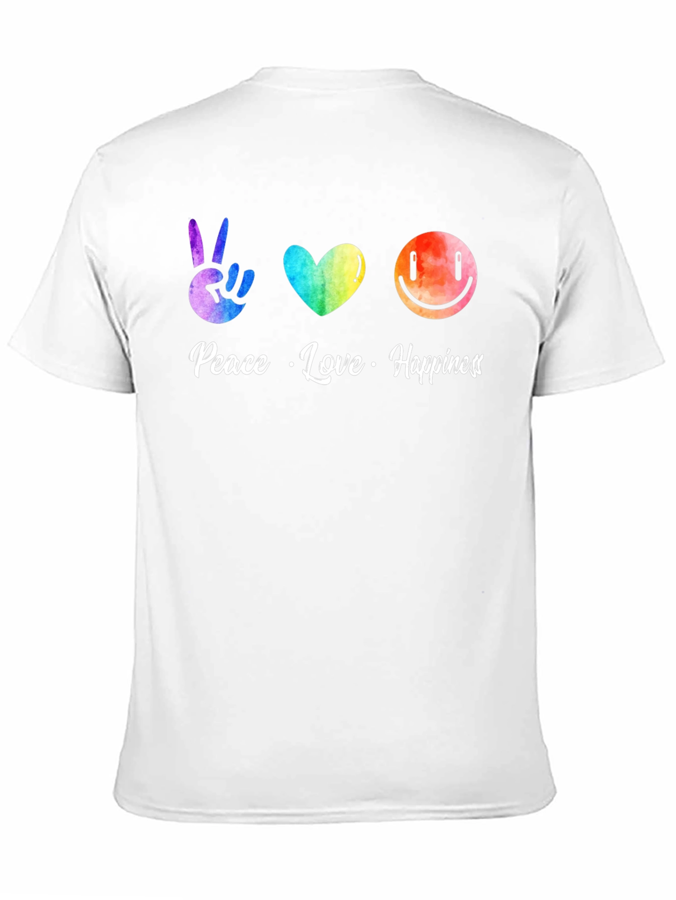 Peace Love Happiness Graphic Tee