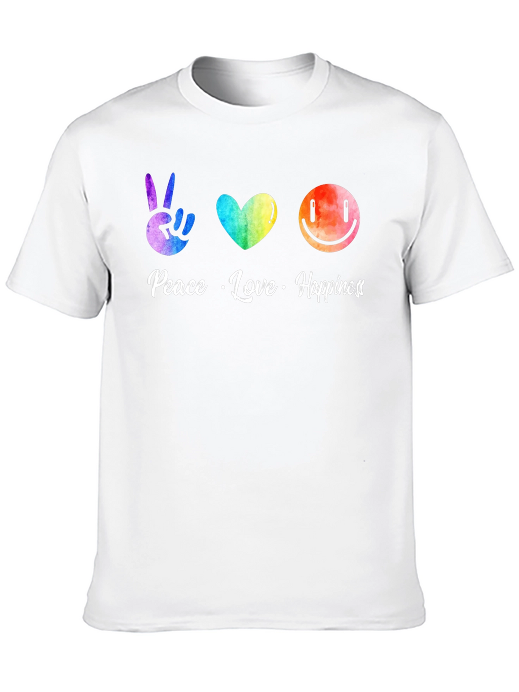 Peace Love Happiness Graphic Tee