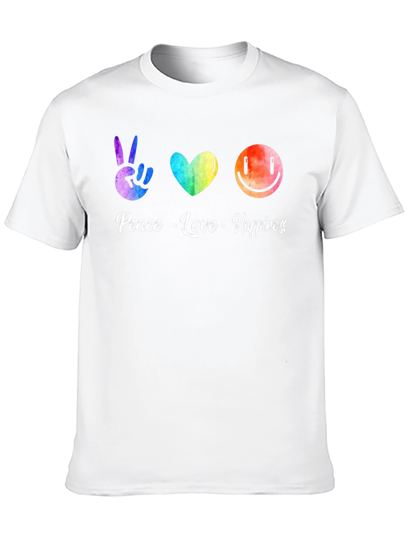 Peace Love Happiness Graphic Tee