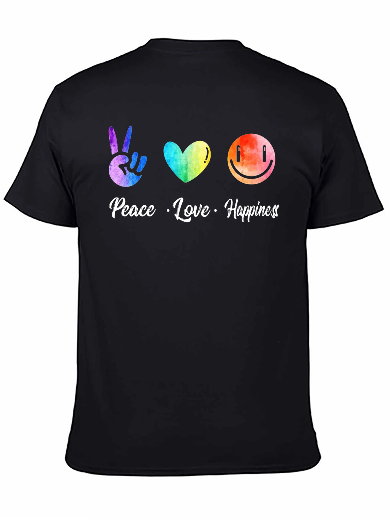 Peace Love Happiness Graphic Tee