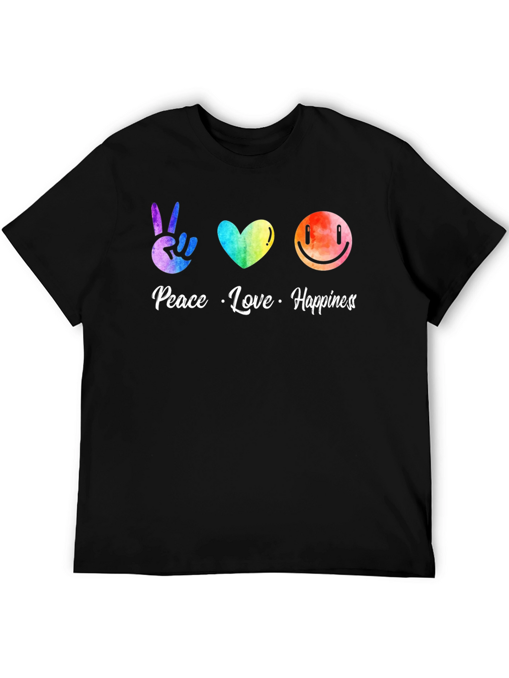 Peace Love Happiness Graphic Tee