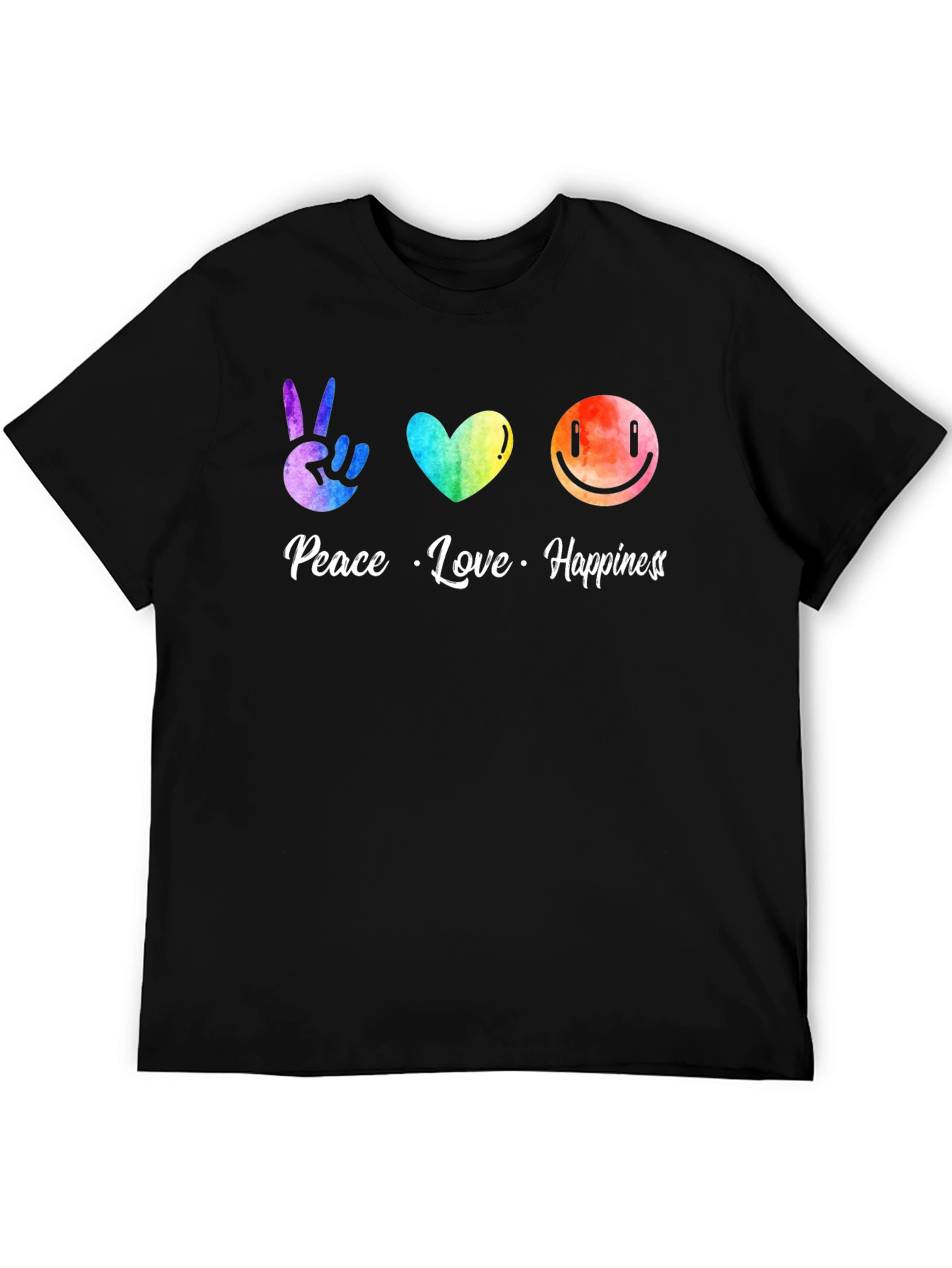 Peace Love Happiness Graphic Tee