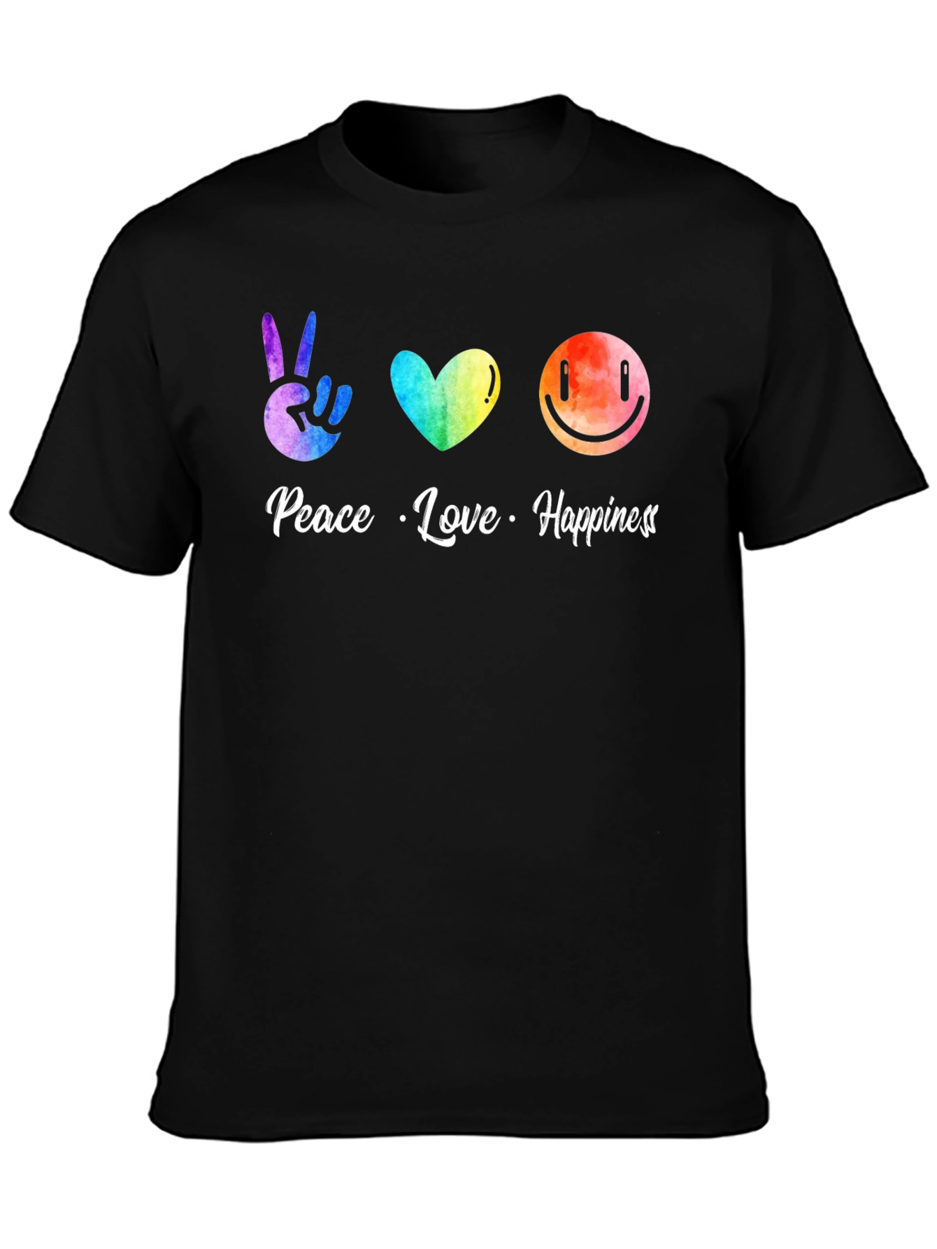 Peace Love Happiness Graphic Tee