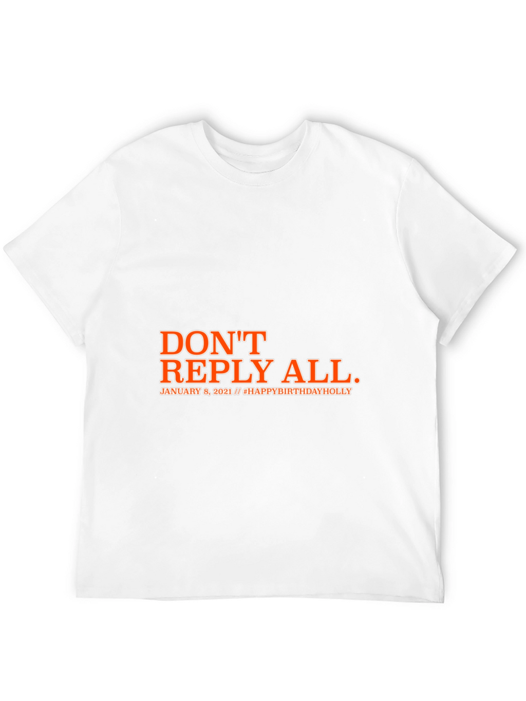 Dont Reply All Black Graphic T-Shirt