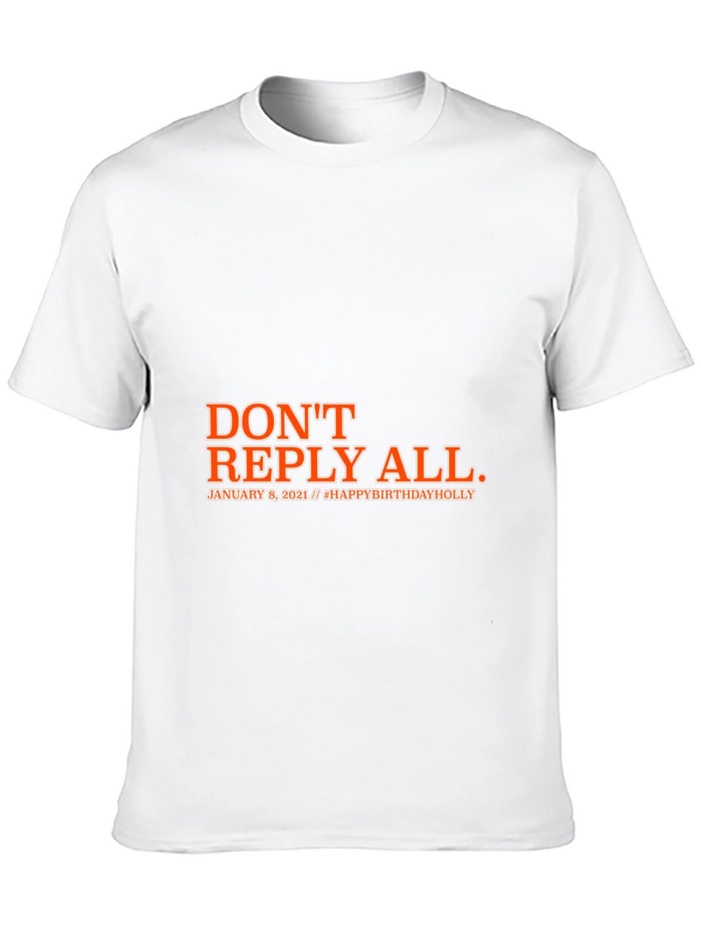 Dont Reply All Black Graphic T-Shirt