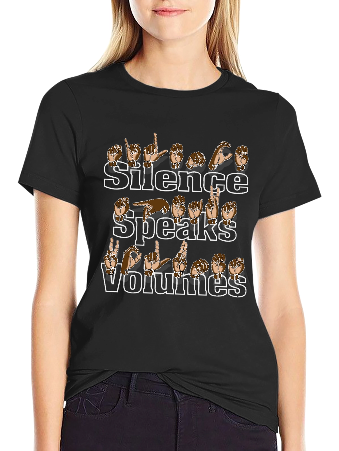 Silence Speaks Volumes Sign Language T-Shirt