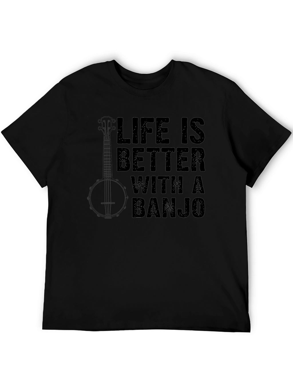 Life Is Better With A Banjo Graphic T-Shirt