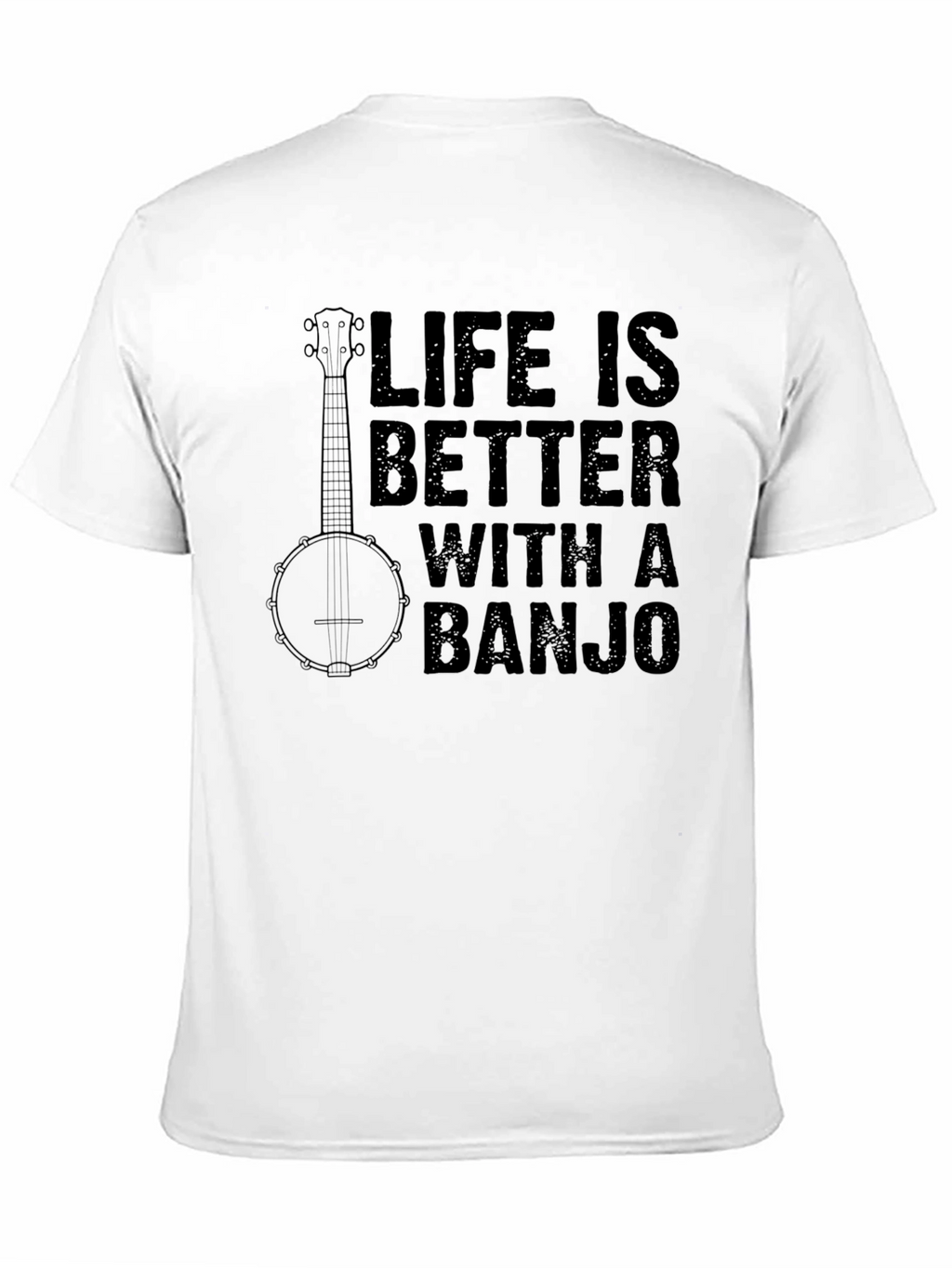 Life Is Better With A Banjo Graphic T-Shirt