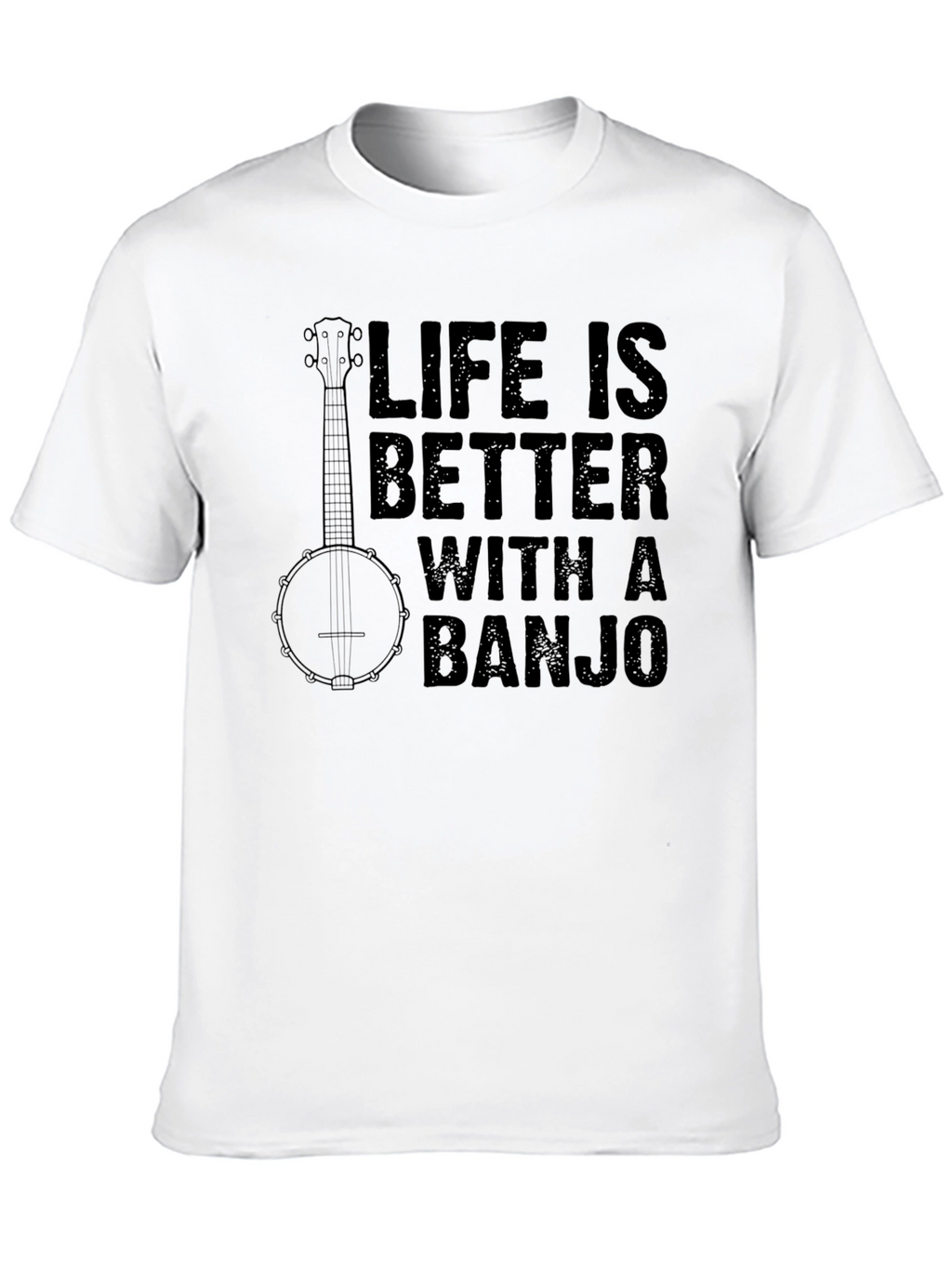 Life Is Better With A Banjo Graphic T-Shirt