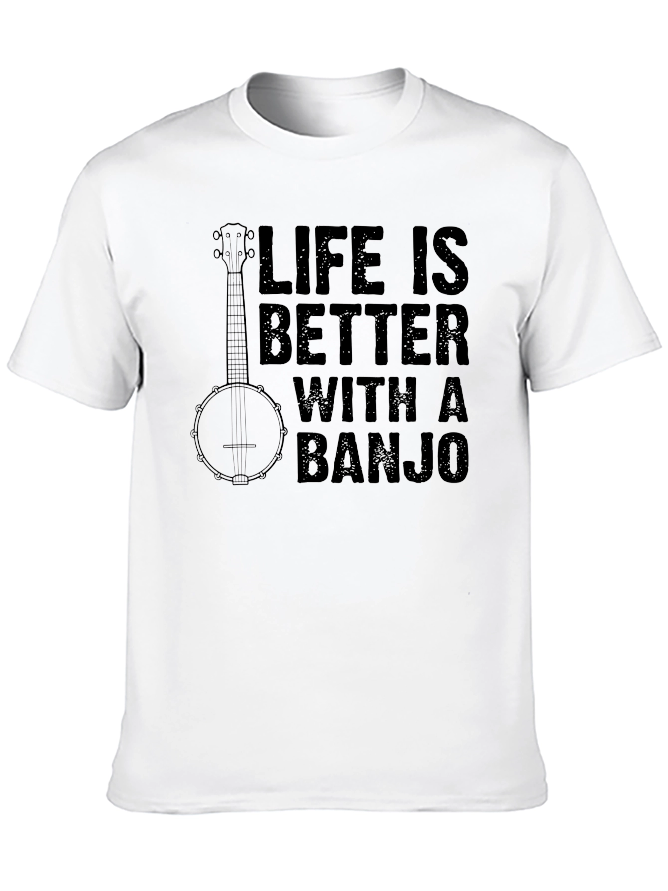 Life Is Better With A Banjo Graphic T-Shirt
