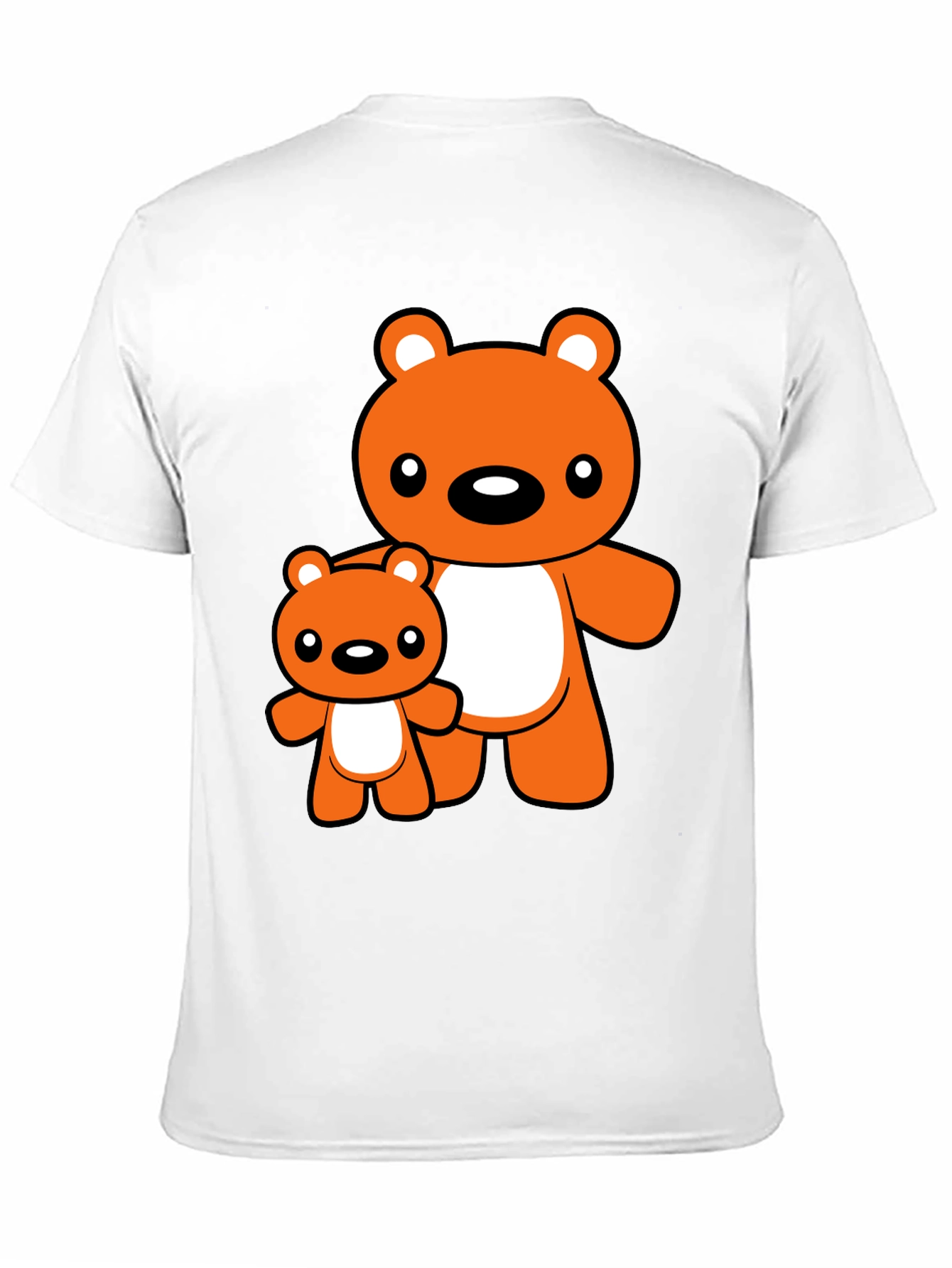 Cute Bear Graphic Tee - Black T-Shirt