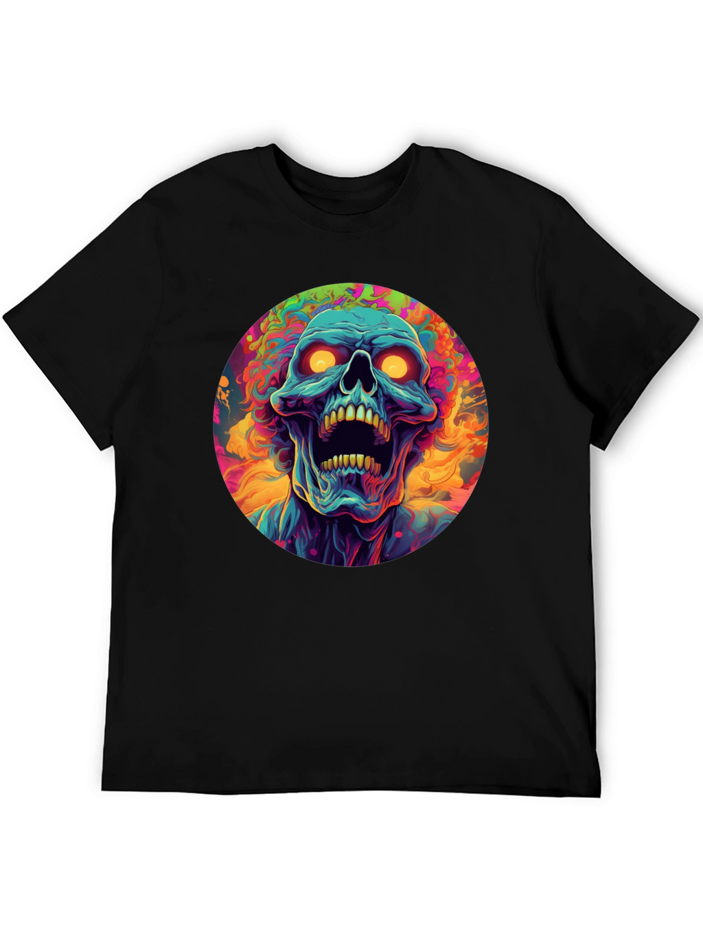 Psychedelic Skull Graphic Tee