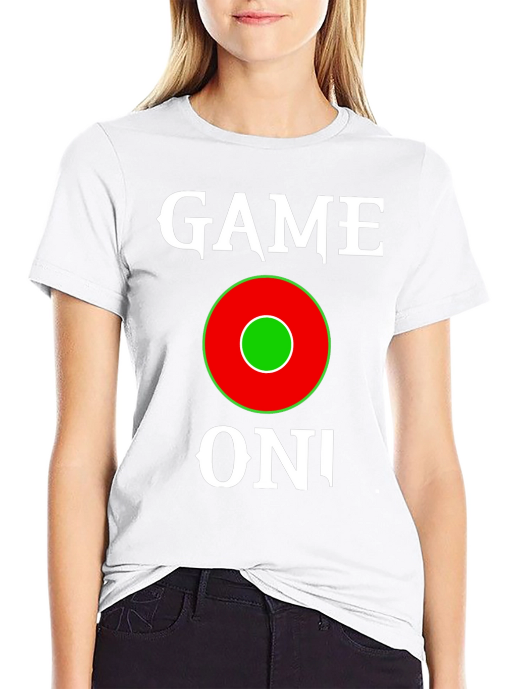 Game On Graphic Tee - Black Cotton T-Shirt