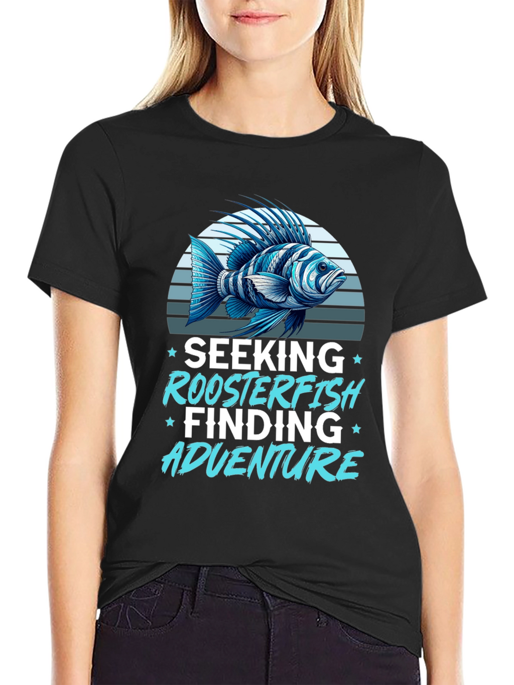 Roosterfish Adventure Black T-Shirt