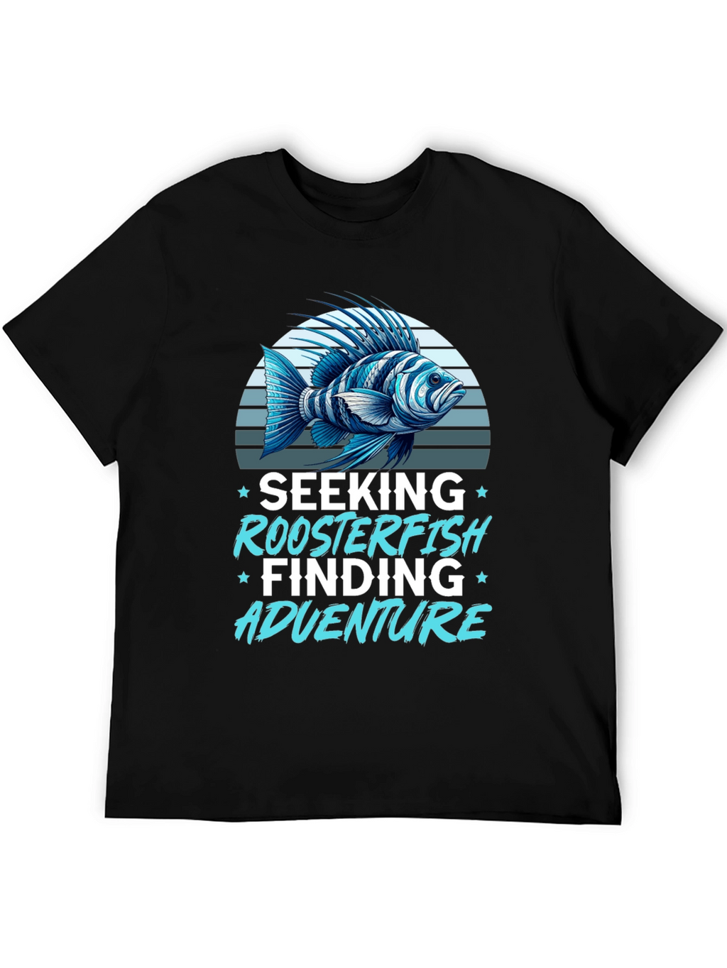 Roosterfish Adventure Black T-Shirt
